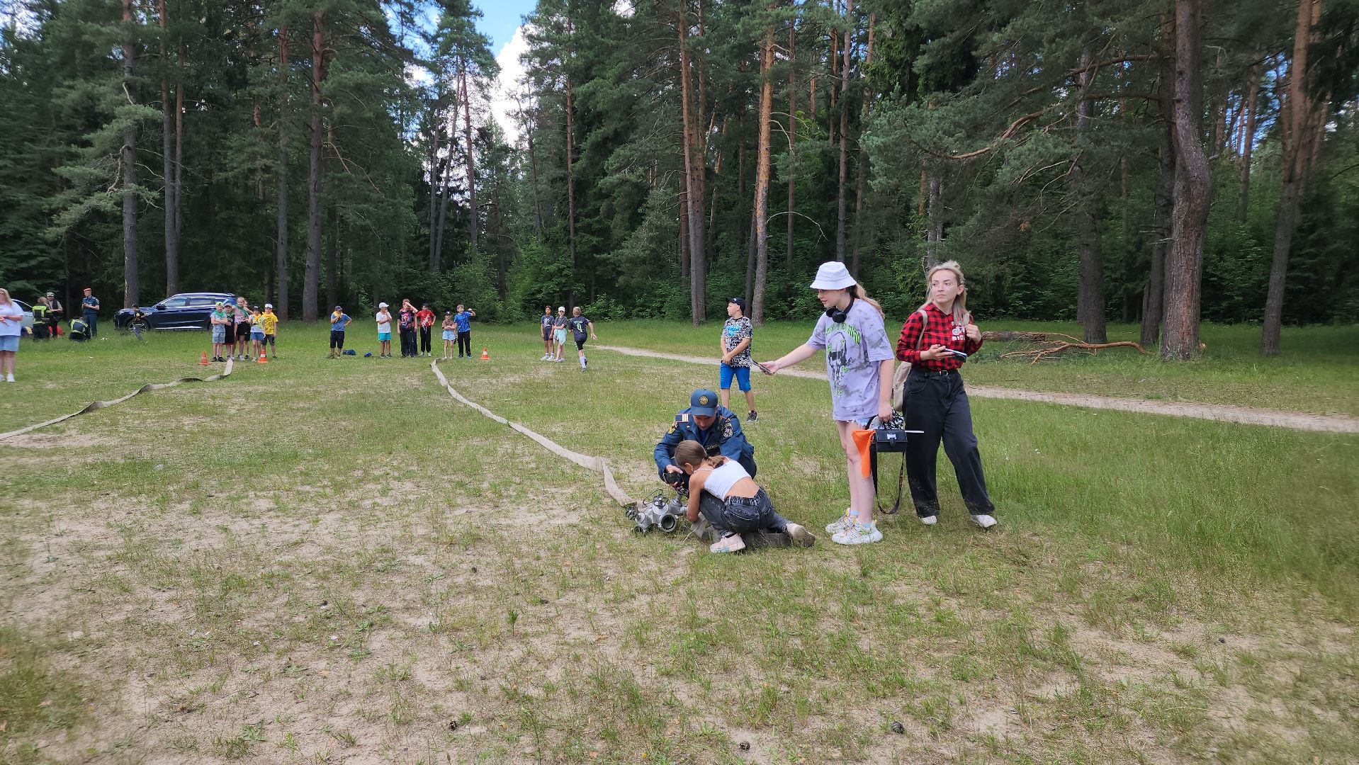 егорьевск, дети, день юного пожарного, пожарные, спасатели, игры,