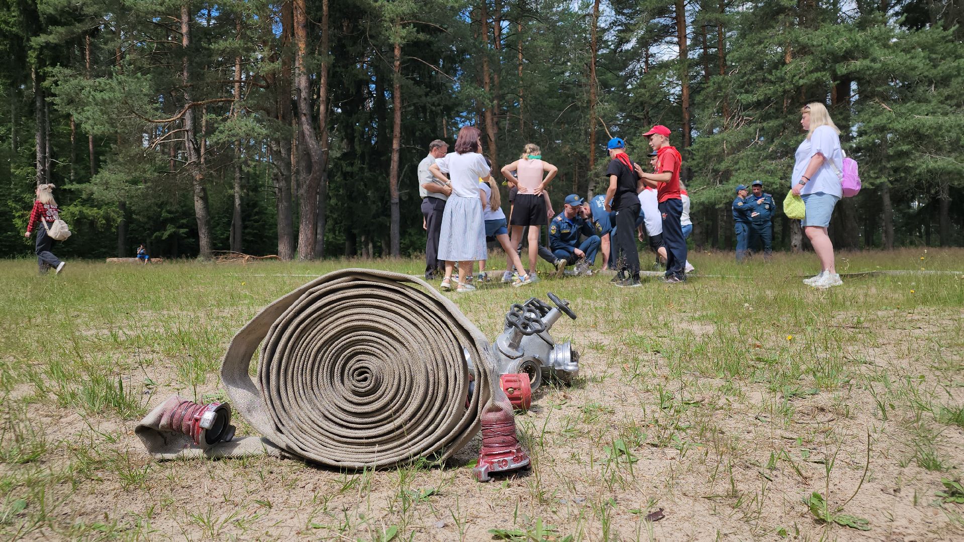 егорьевск, дети, день юного пожарного, пожарные, спасатели, игры,