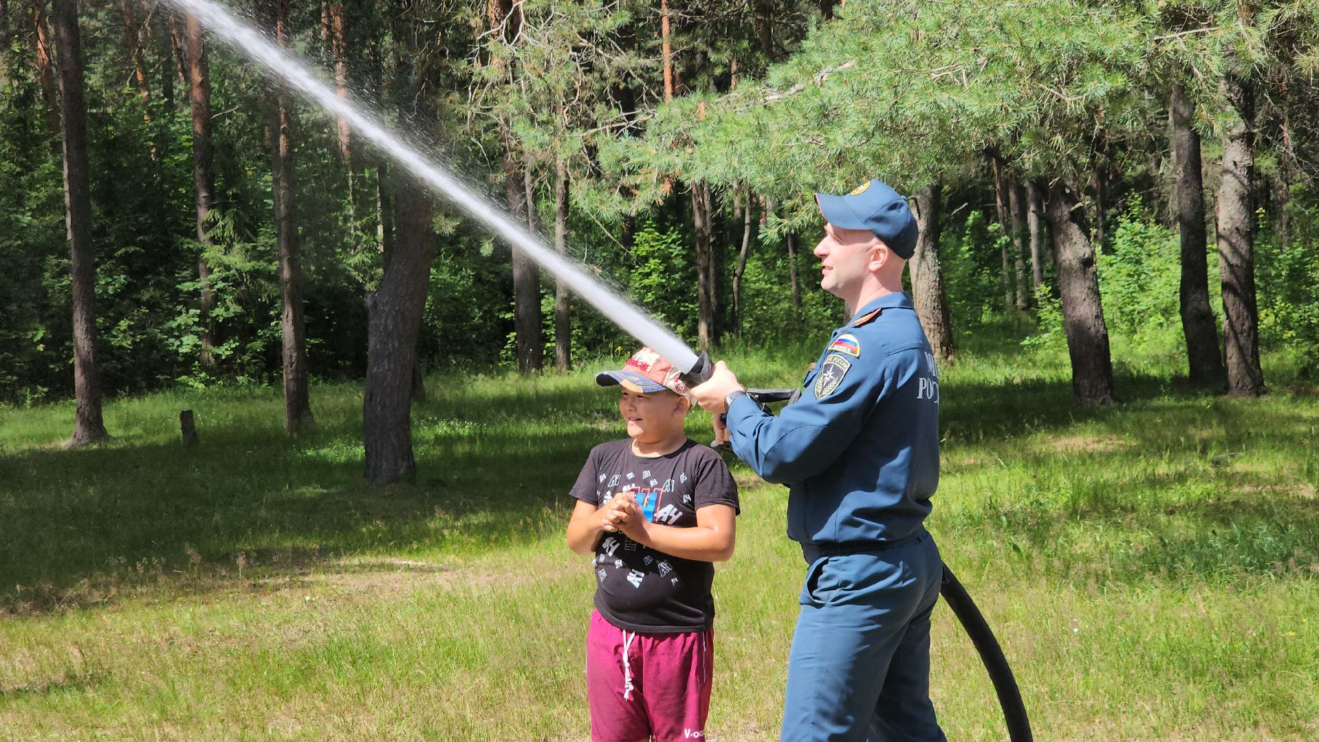 егорьевск, дети, день юного пожарного, пожарные, спасатели, игры,