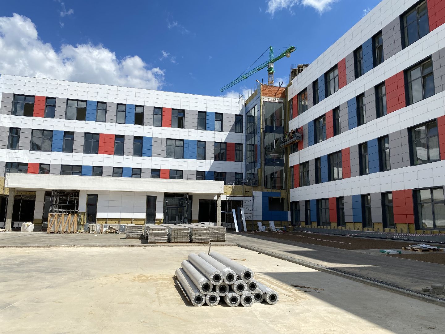 жк домодедово парк, Новая школа, Строительство школы, программа губернатора, Зеленая зона, подмосковье, готовность к открытию 1 сентября, Школа,