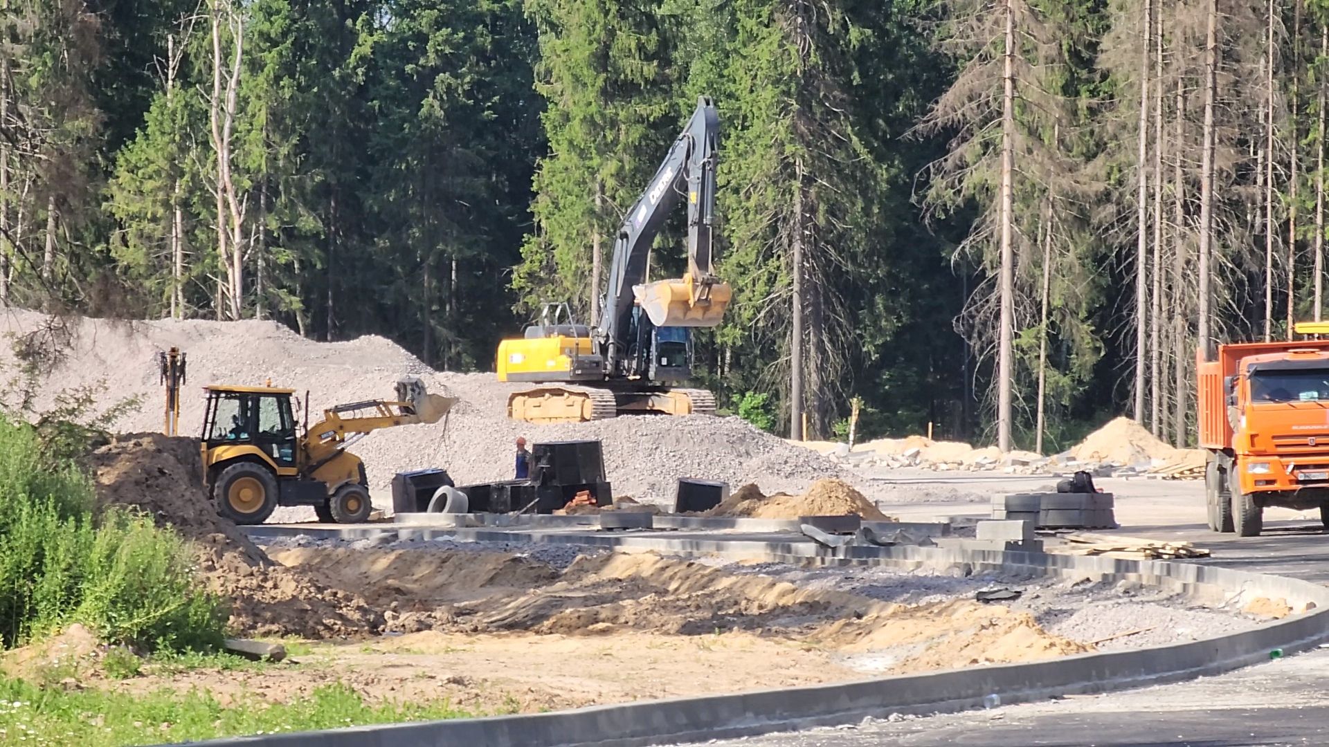 Одинцово, строительство, дороги, большие вяземы, автомобильный обход, эстакада, мост, тоннель,