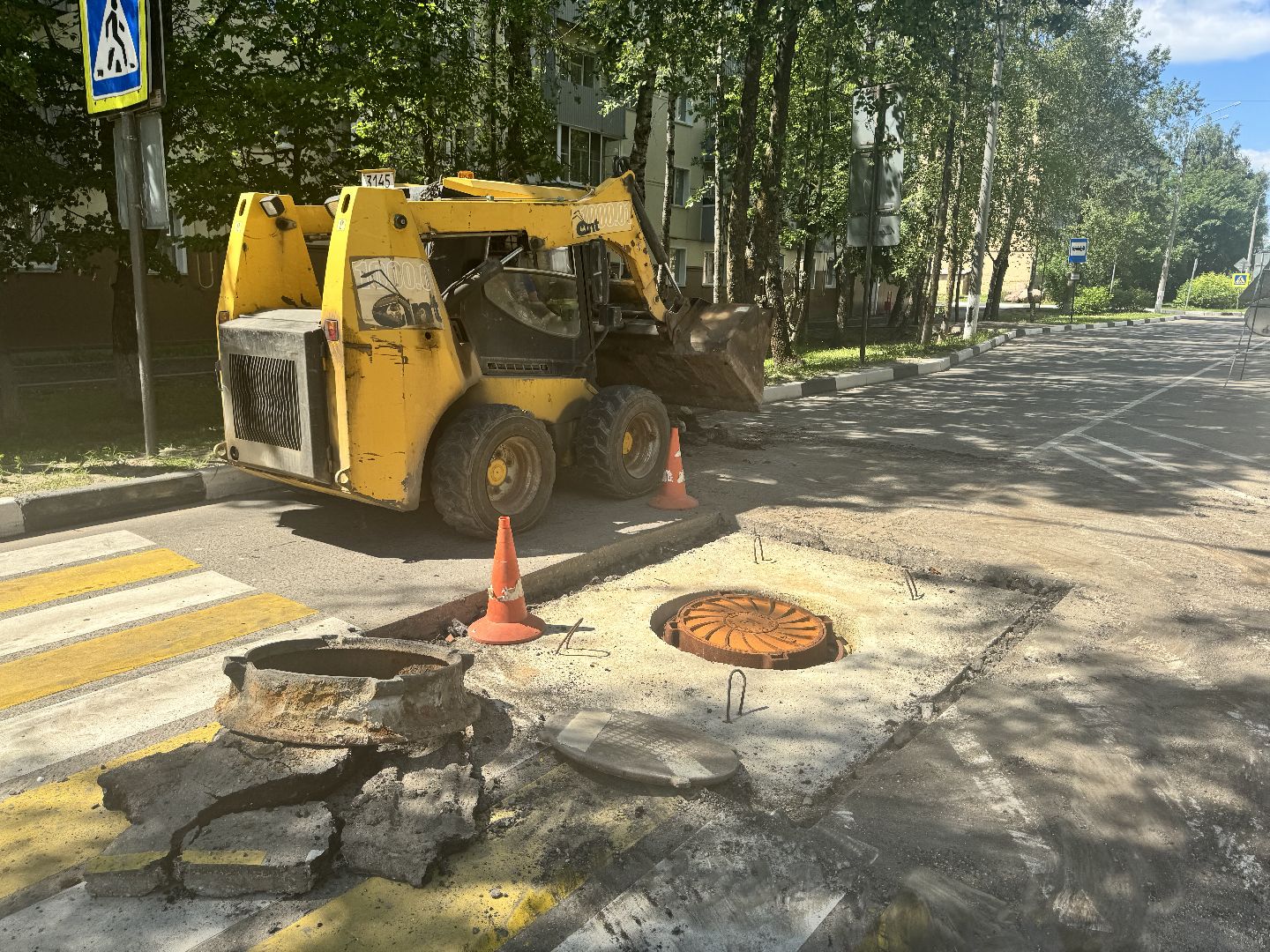 шаховская, замена люков, дорожные работы, транспорт,