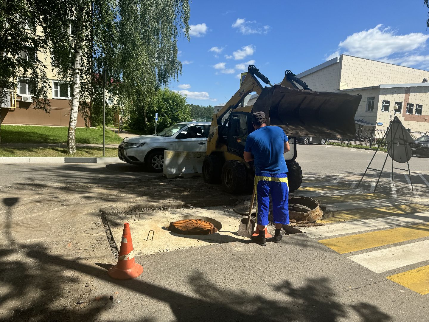 шаховская, замена люков, дорожные работы, транспорт,