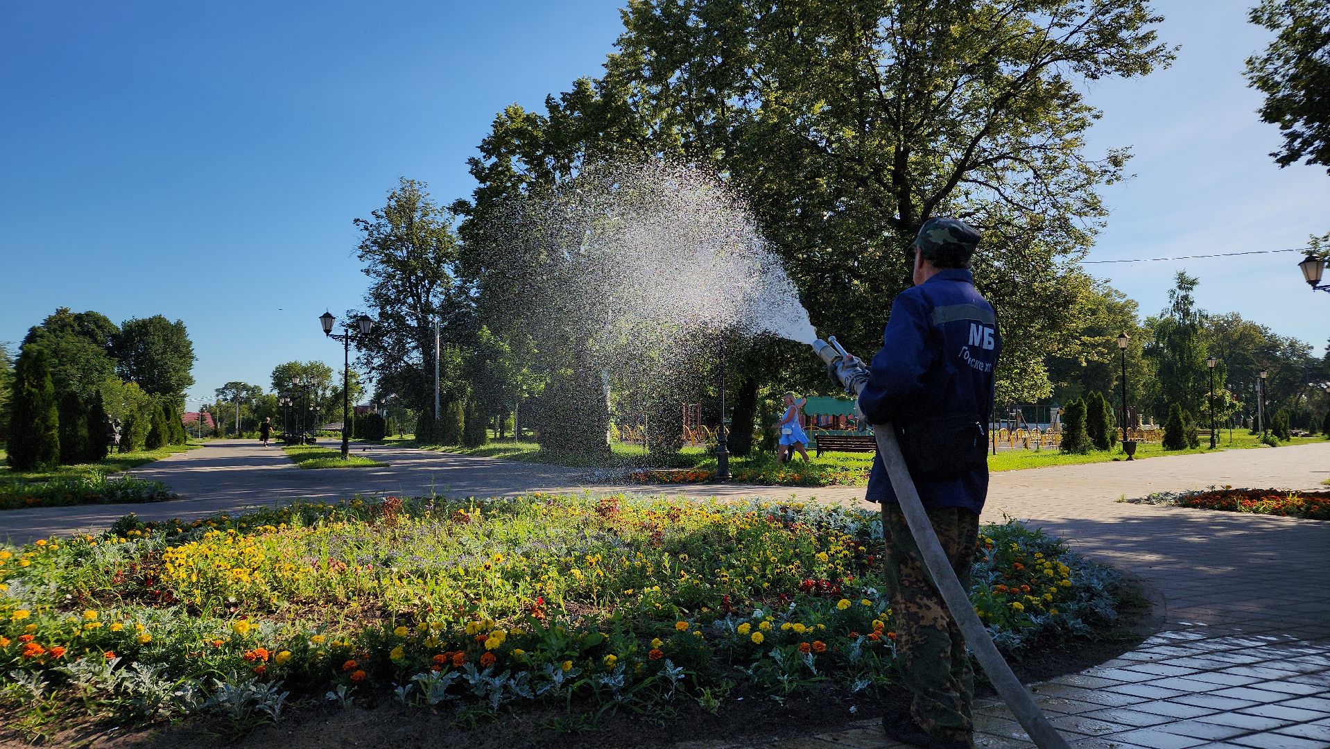 благоустройство, клумбы, Лосино-Петровский,