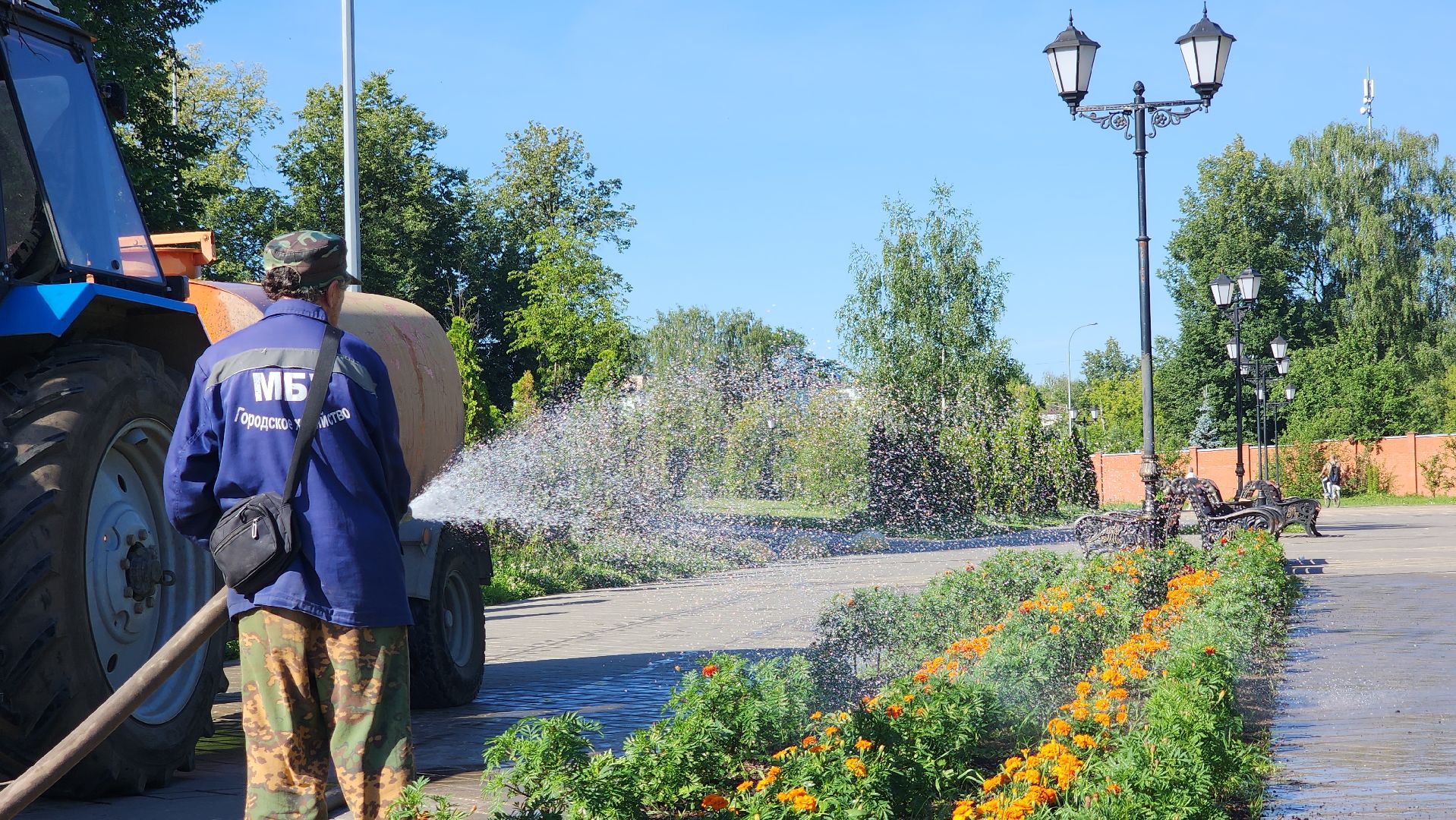 благоустройство, клумбы, Лосино-Петровский,