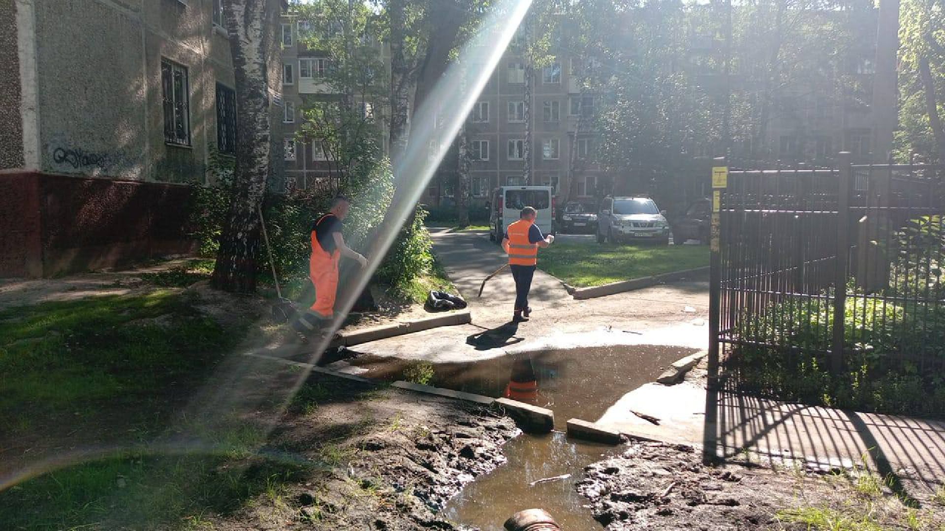 пушкино, благоустройство, подтопления, последствия непогоды,