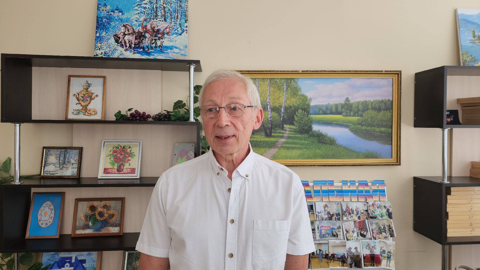 пушкино, центр социального обслуживания, музыка, баян, концерт, получатели социальных услуг, зрители, музыкант,