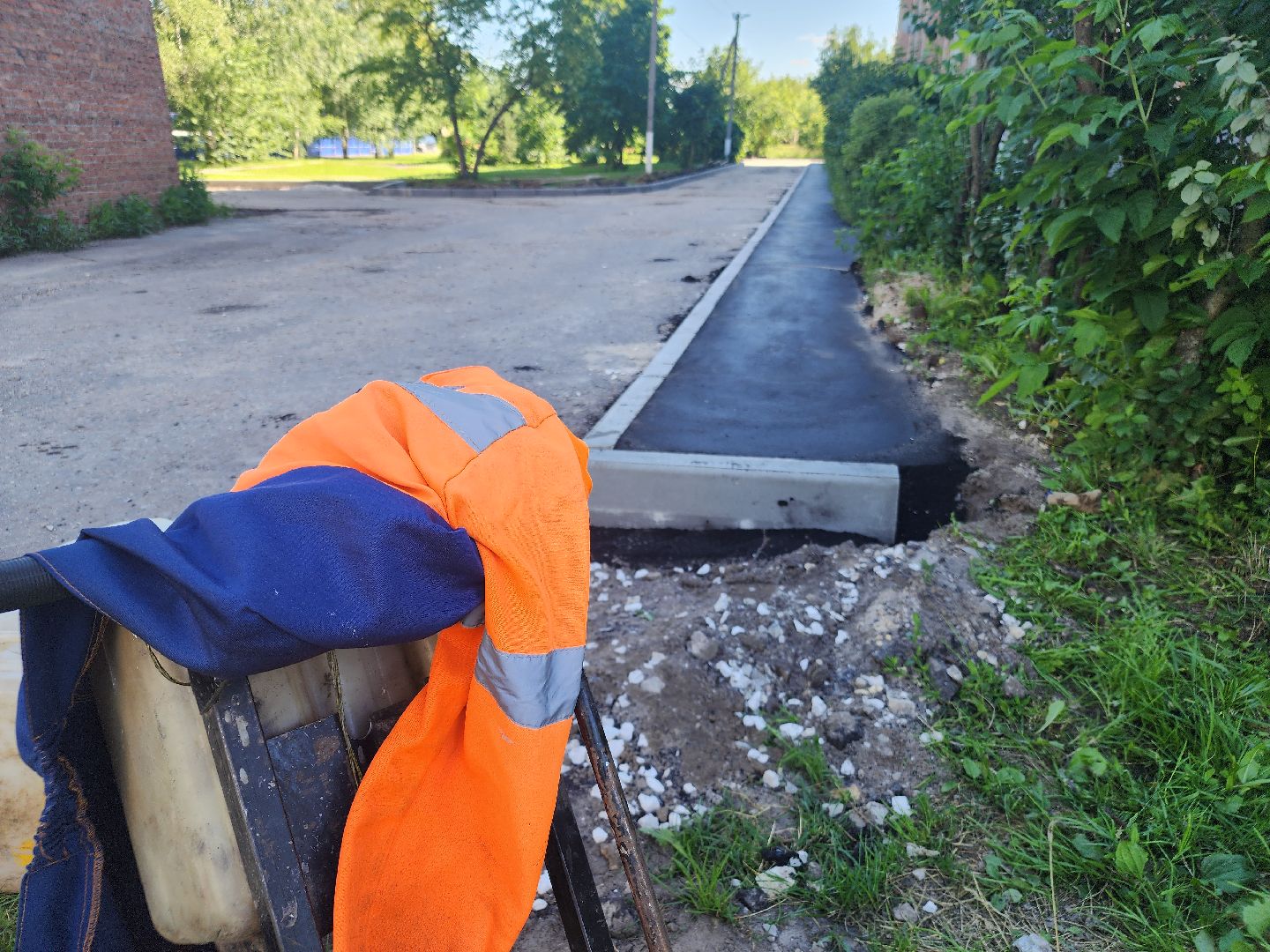 ремонт дорог во дворах, орехово-зуевский округ,