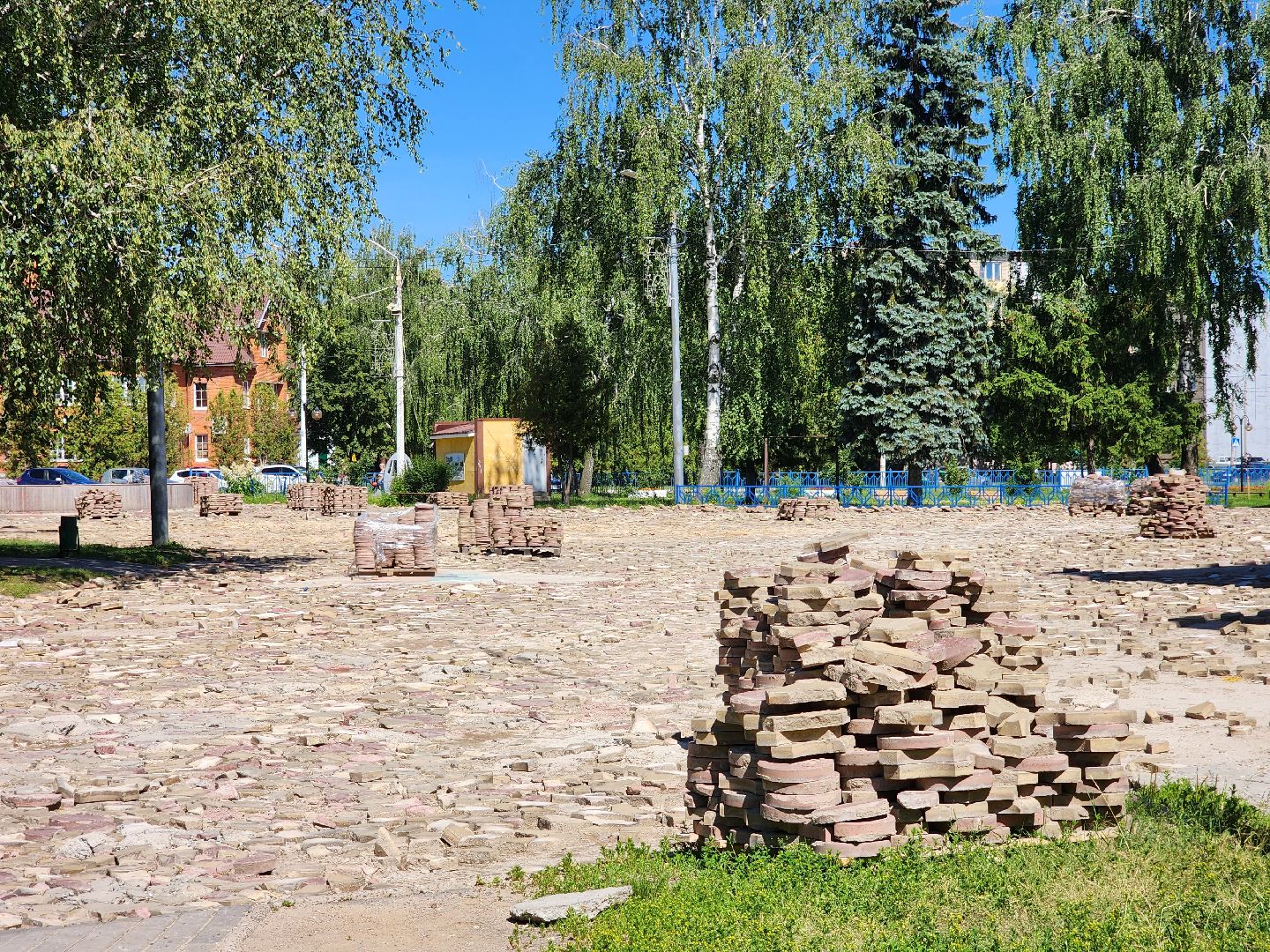 Луховицы, благоустойство, центральная площадь,