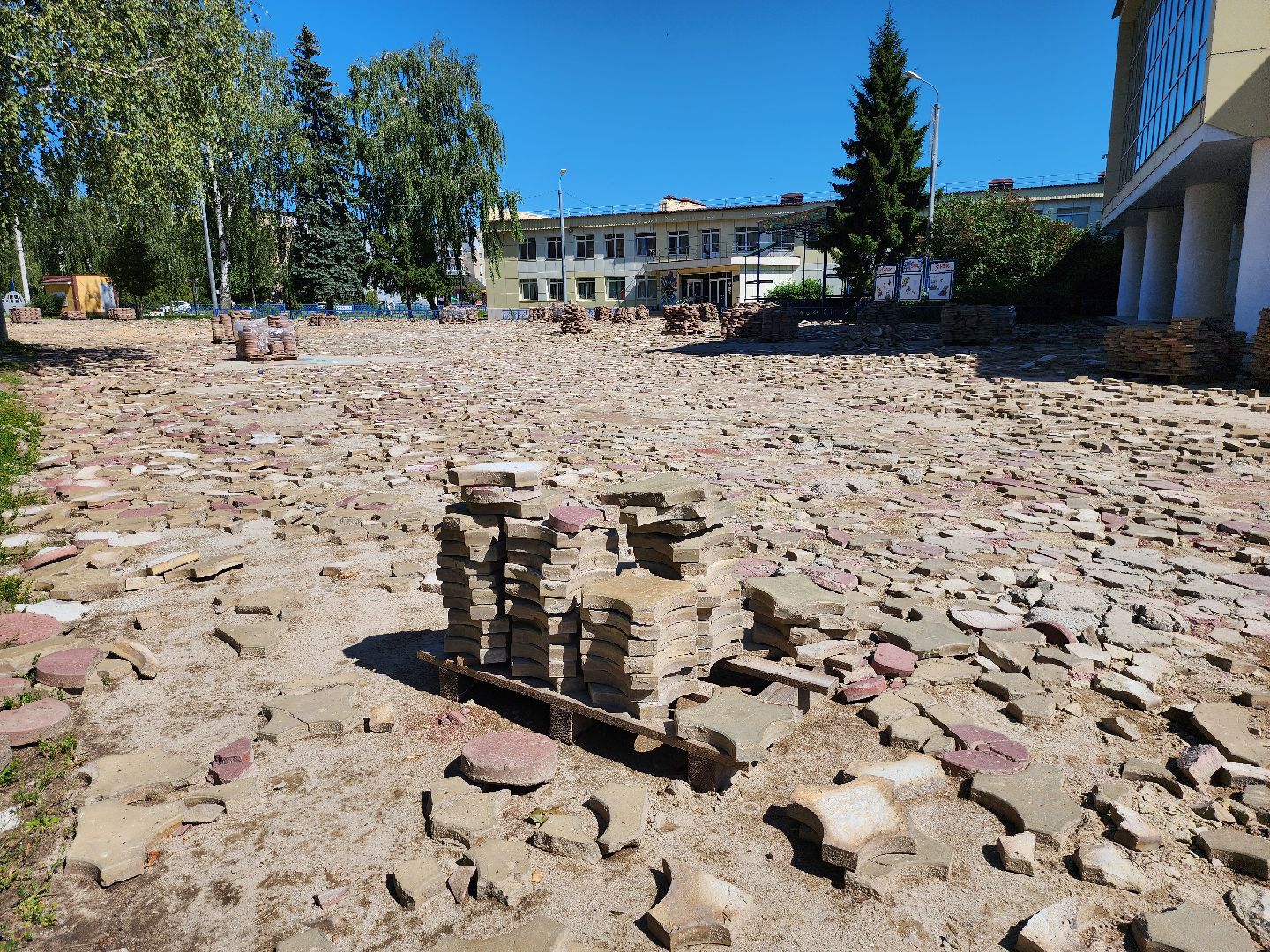 Луховицы, благоустойство, центральная площадь,