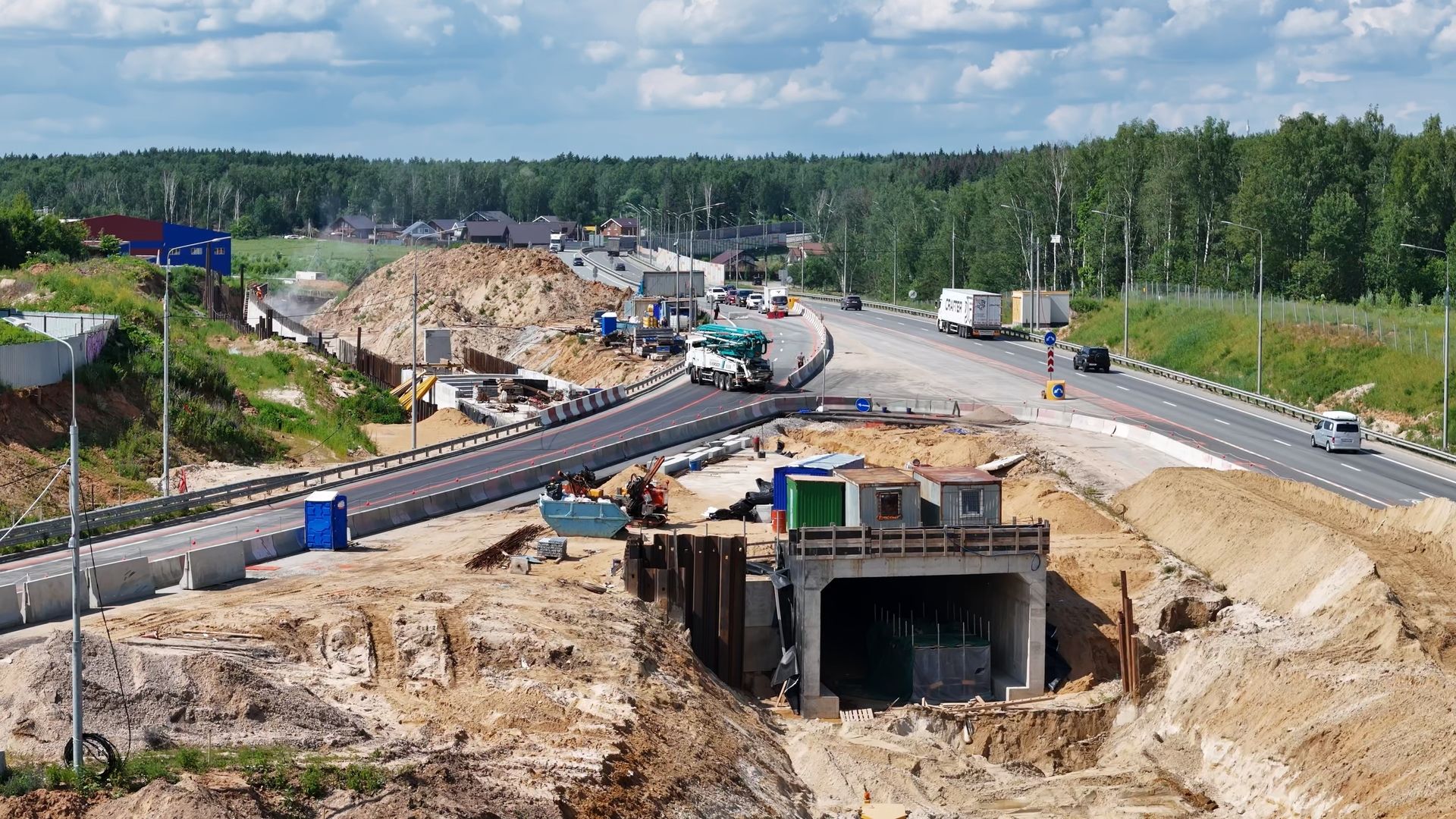 Одинцово, автодор, строительство, малые вязмы, эстакада, мост, цкад,
