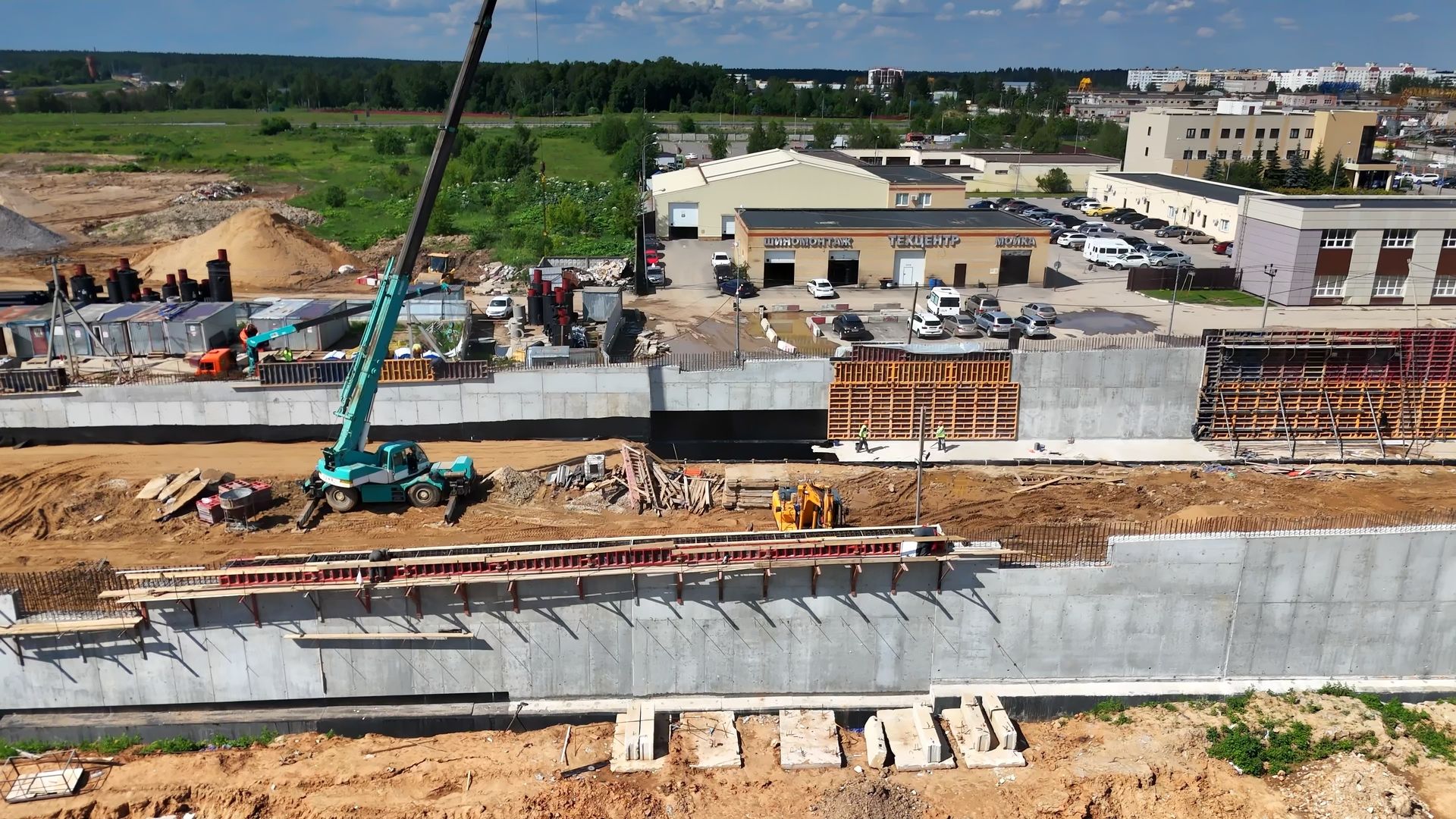 Одинцово, автодор, строительство, малые вязмы, эстакада, мост, цкад,