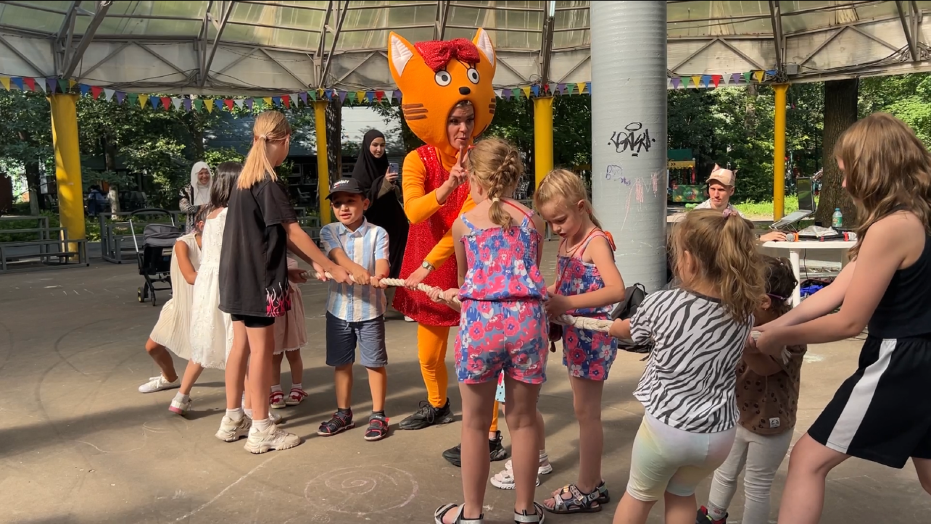 химки, кошки, парк, детский праздник, дети,