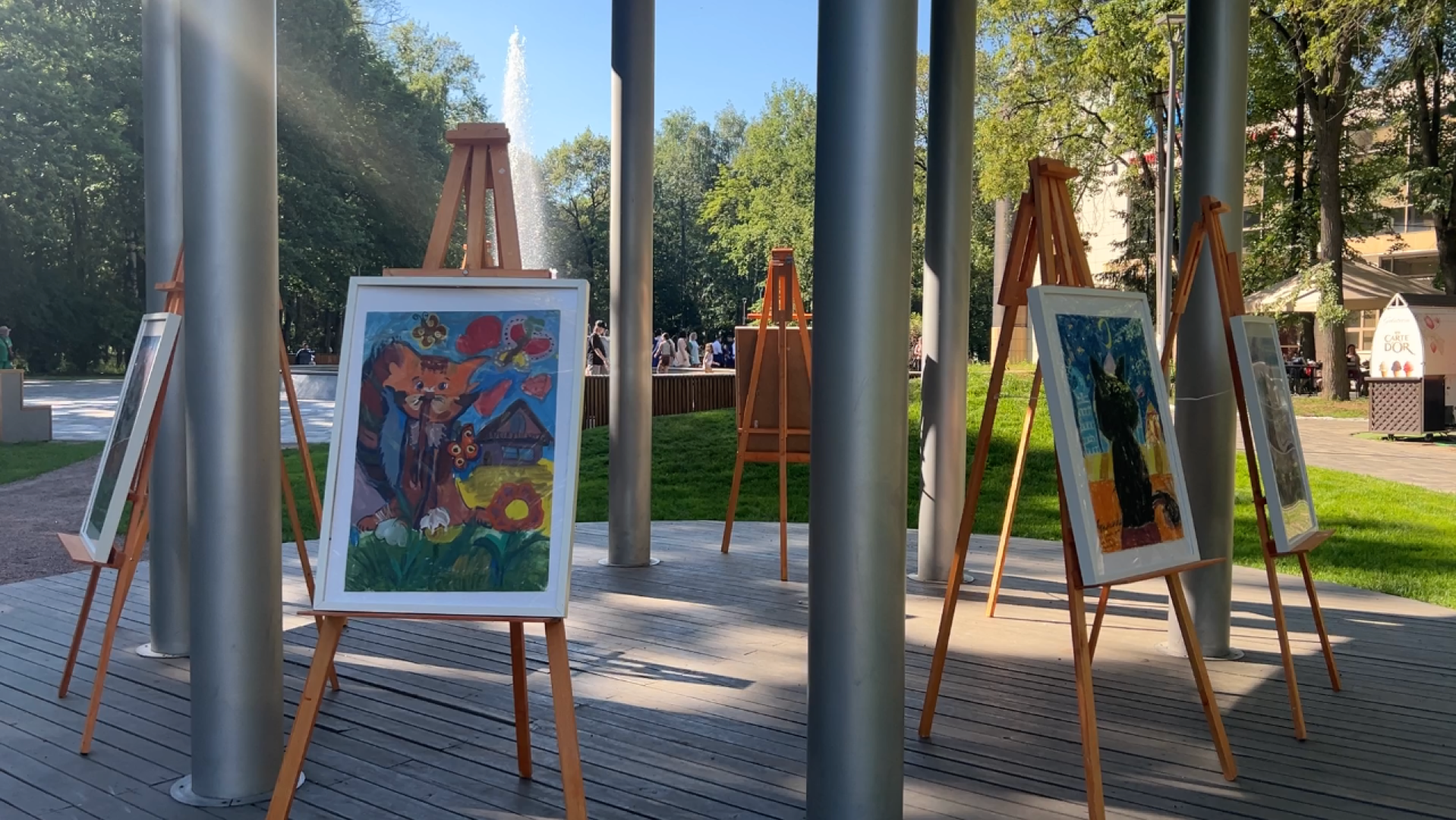 химки, кошки, парк, детский праздник, дети,