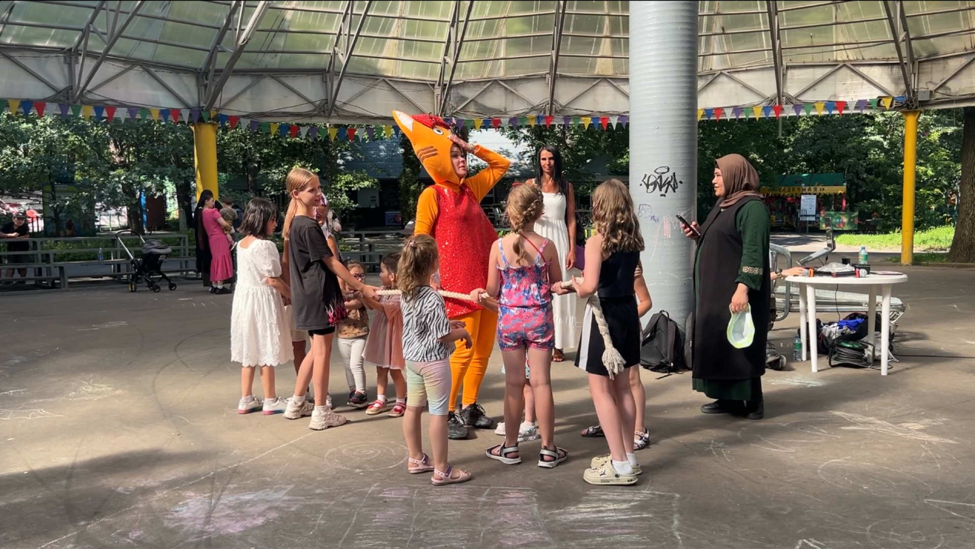 химки, кошки, парк, детский праздник, дети,