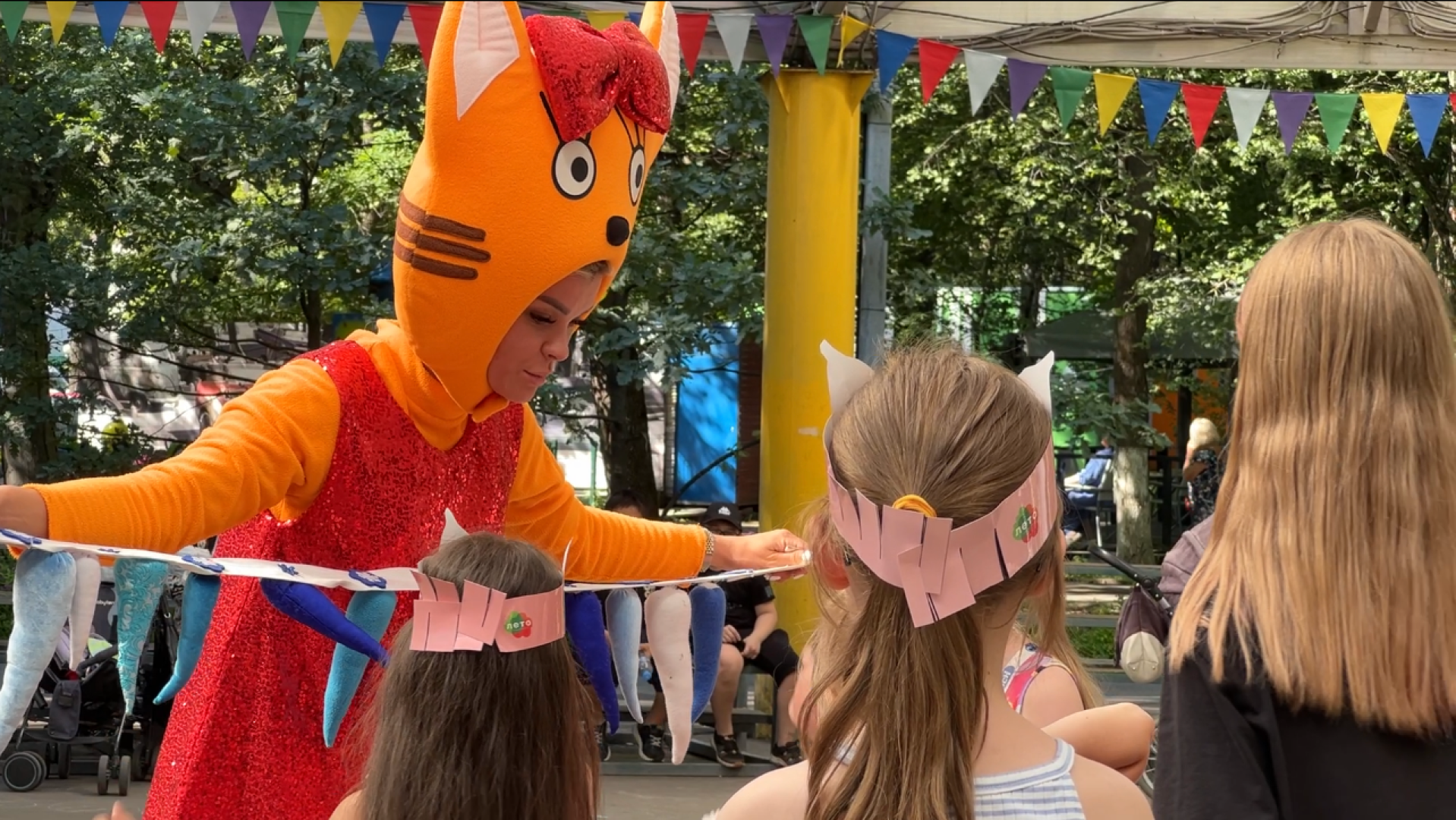 химки, кошки, парк, детский праздник, дети,