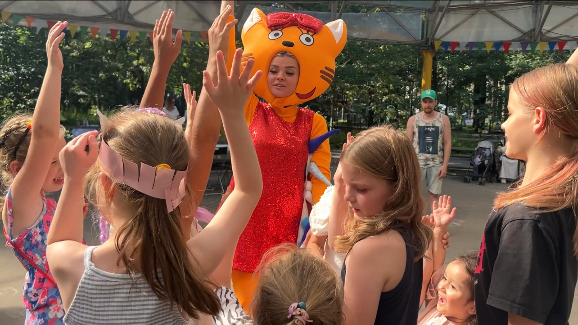 химки, кошки, парк, детский праздник, дети,