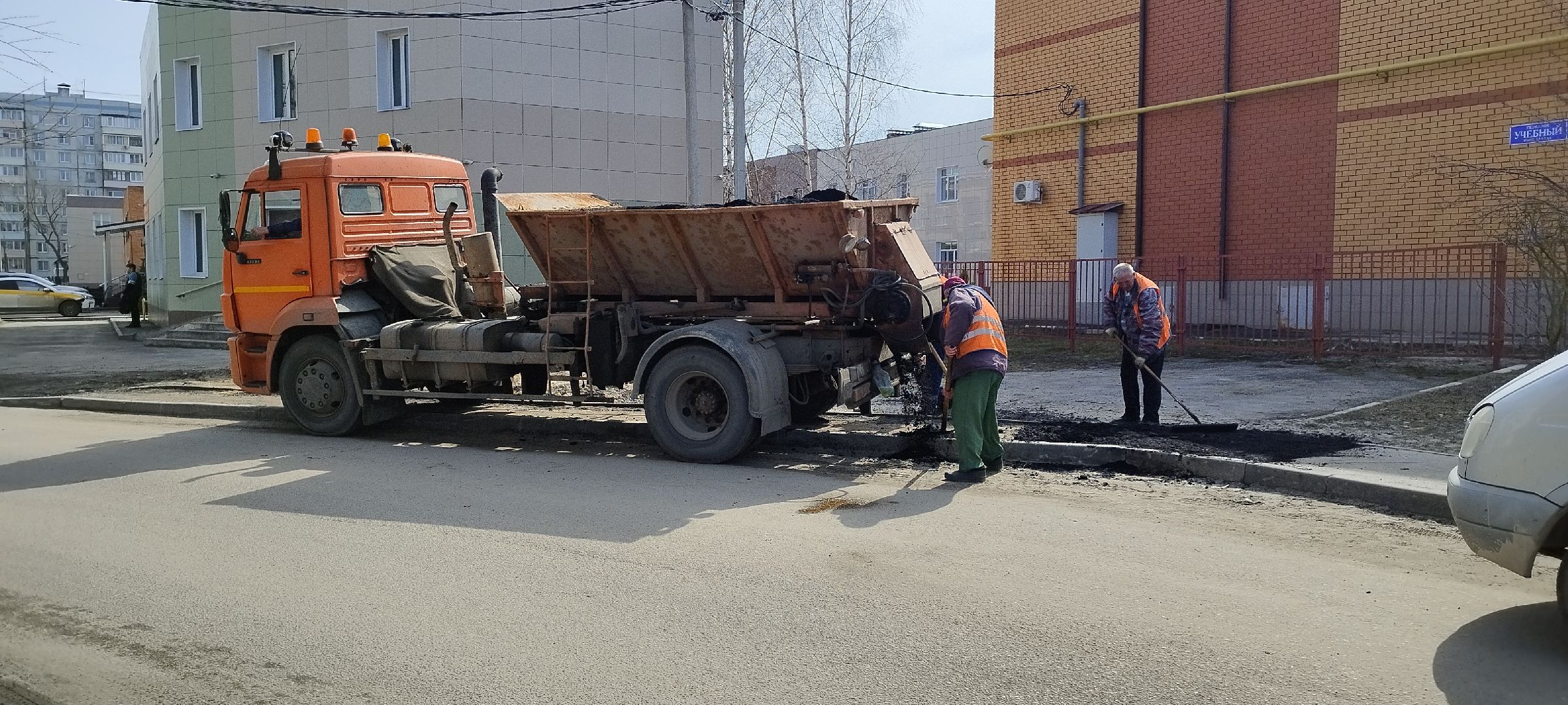 Луховицы, Ремонт тротуара, ЖКХ