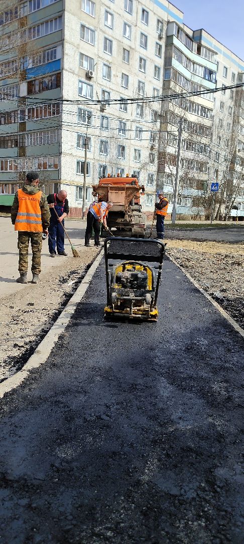 Луховицы, Ремонт тротуара, ЖКХ