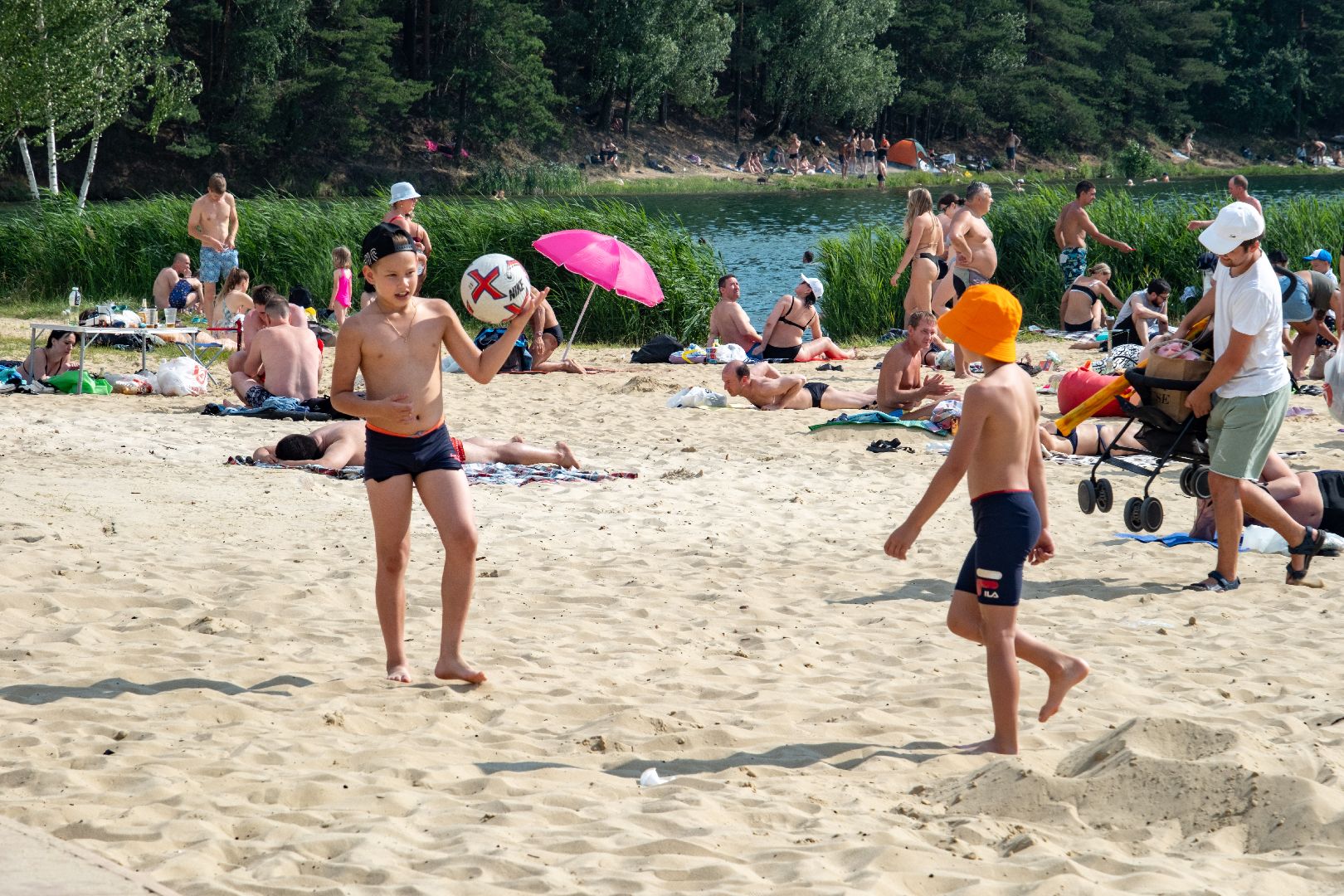 лыткарино, общество, волкуша, пляж, отдых, общественный транспорт,