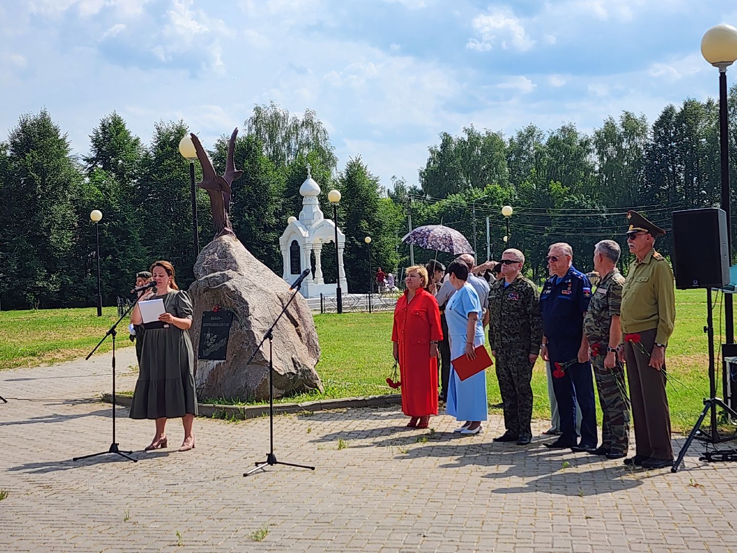 волоколамск, ветераны боевых действий, митинг,