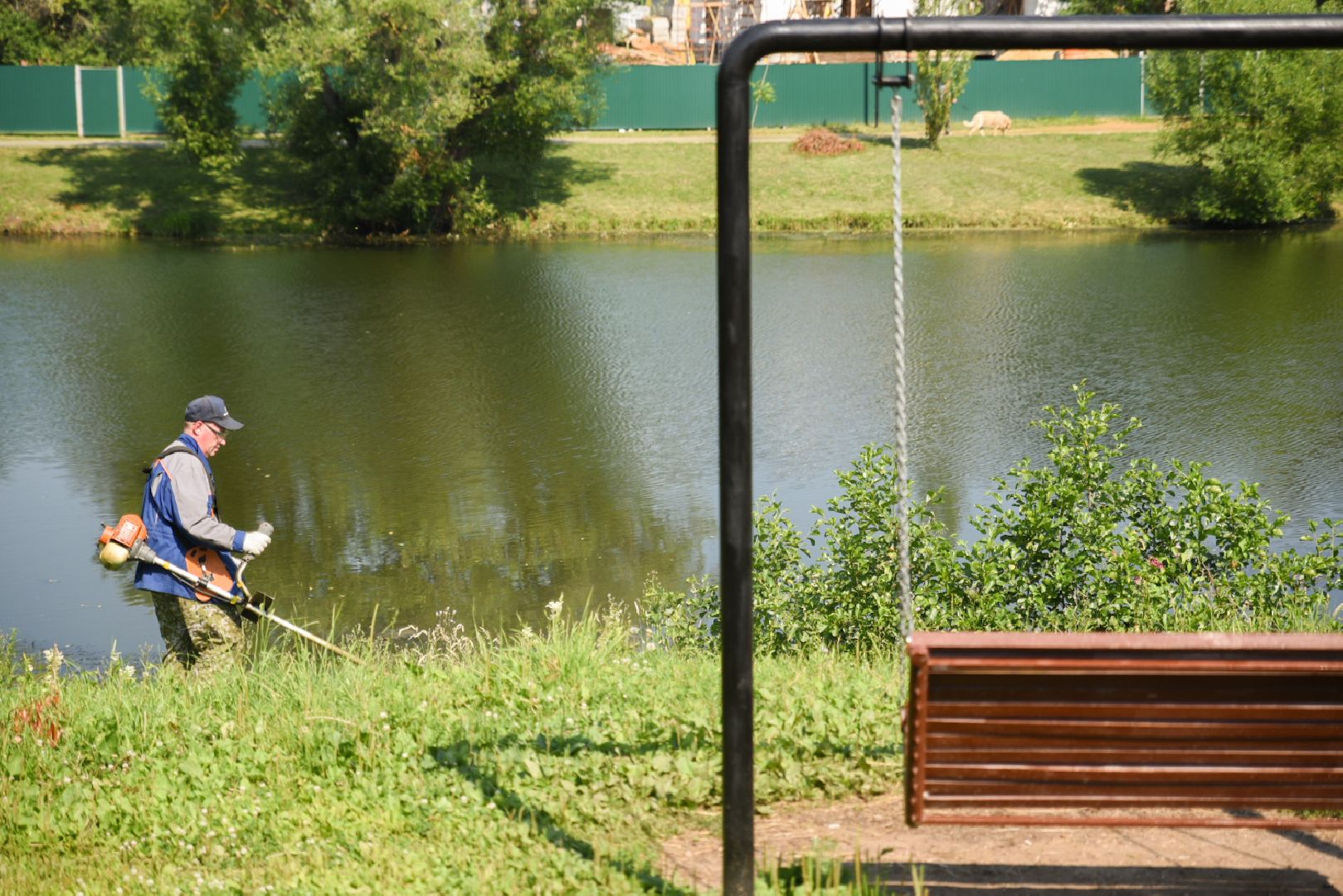 Бронницы, Благоустройство, Окос травы, мбу благоустройство,