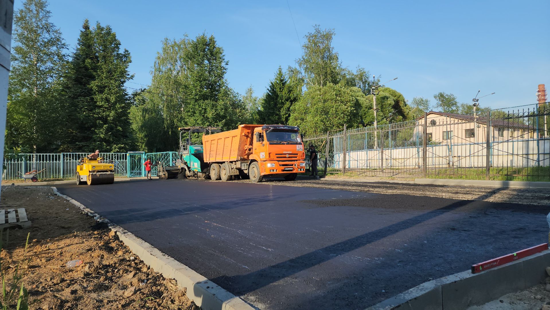 пушкино, благоустройство, замена асфальта, дворовая территория,поселок,