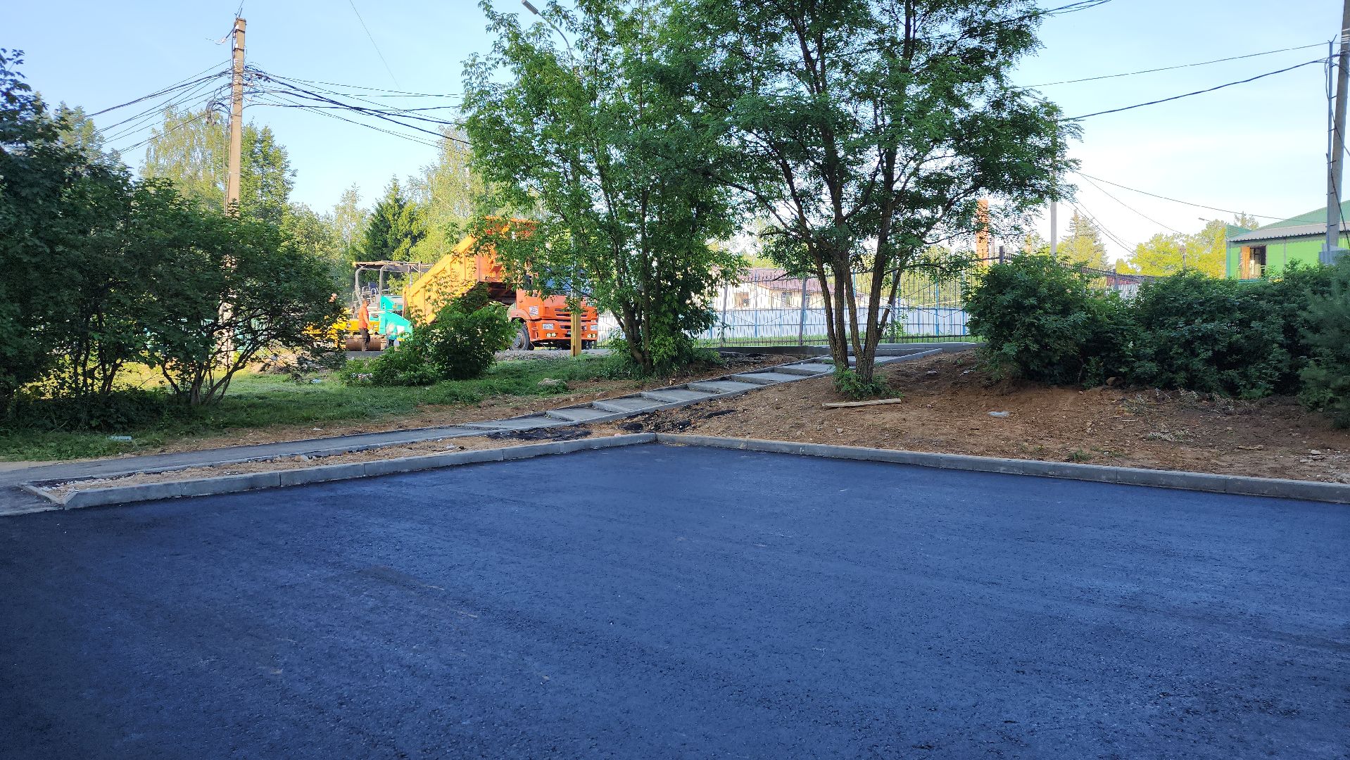 пушкино, благоустройство, замена асфальта, дворовая территория,поселок,
