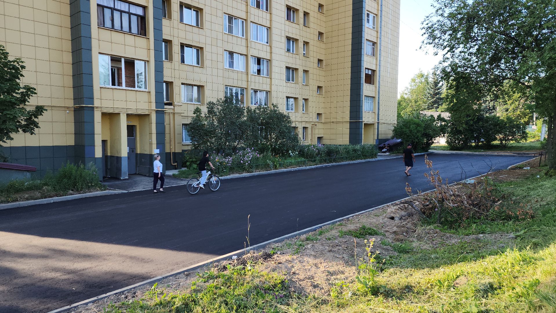 пушкино, благоустройство, замена асфальта, дворовая территория,поселок,