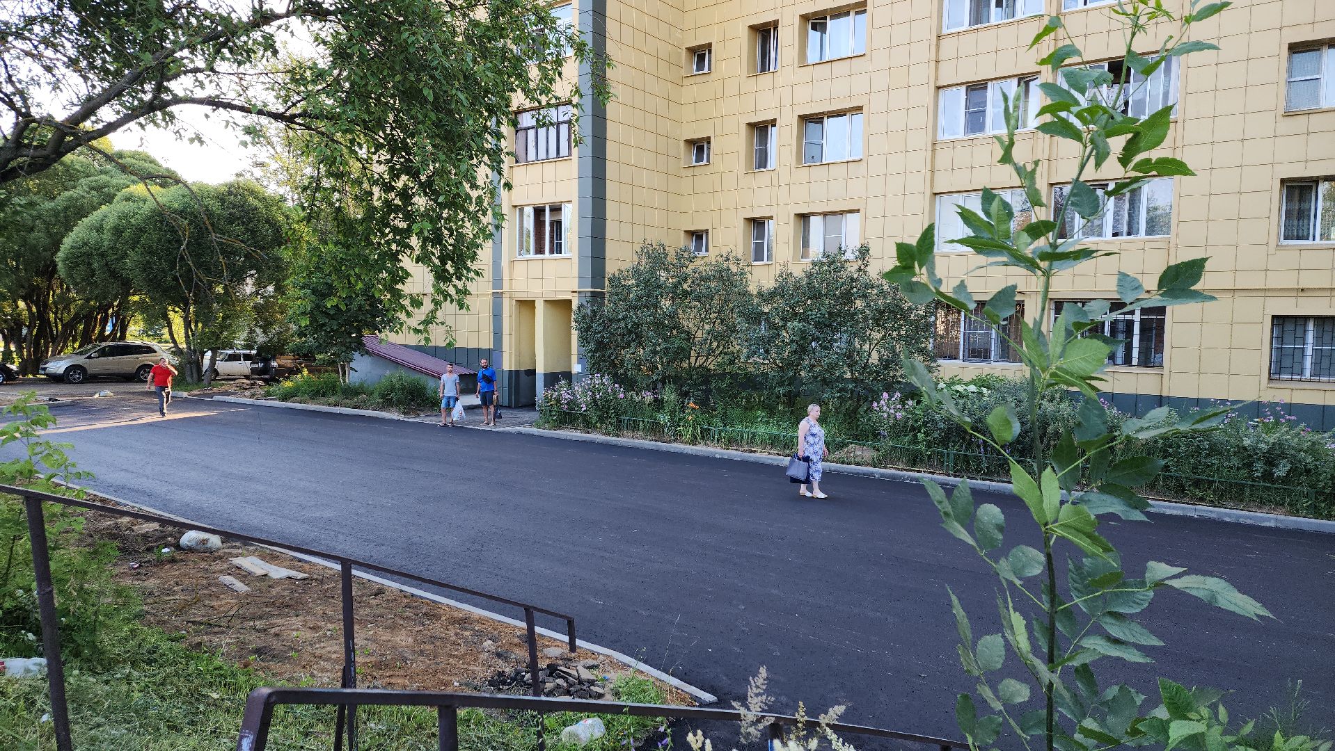 пушкино, благоустройство, замена асфальта, дворовая территория,поселок,