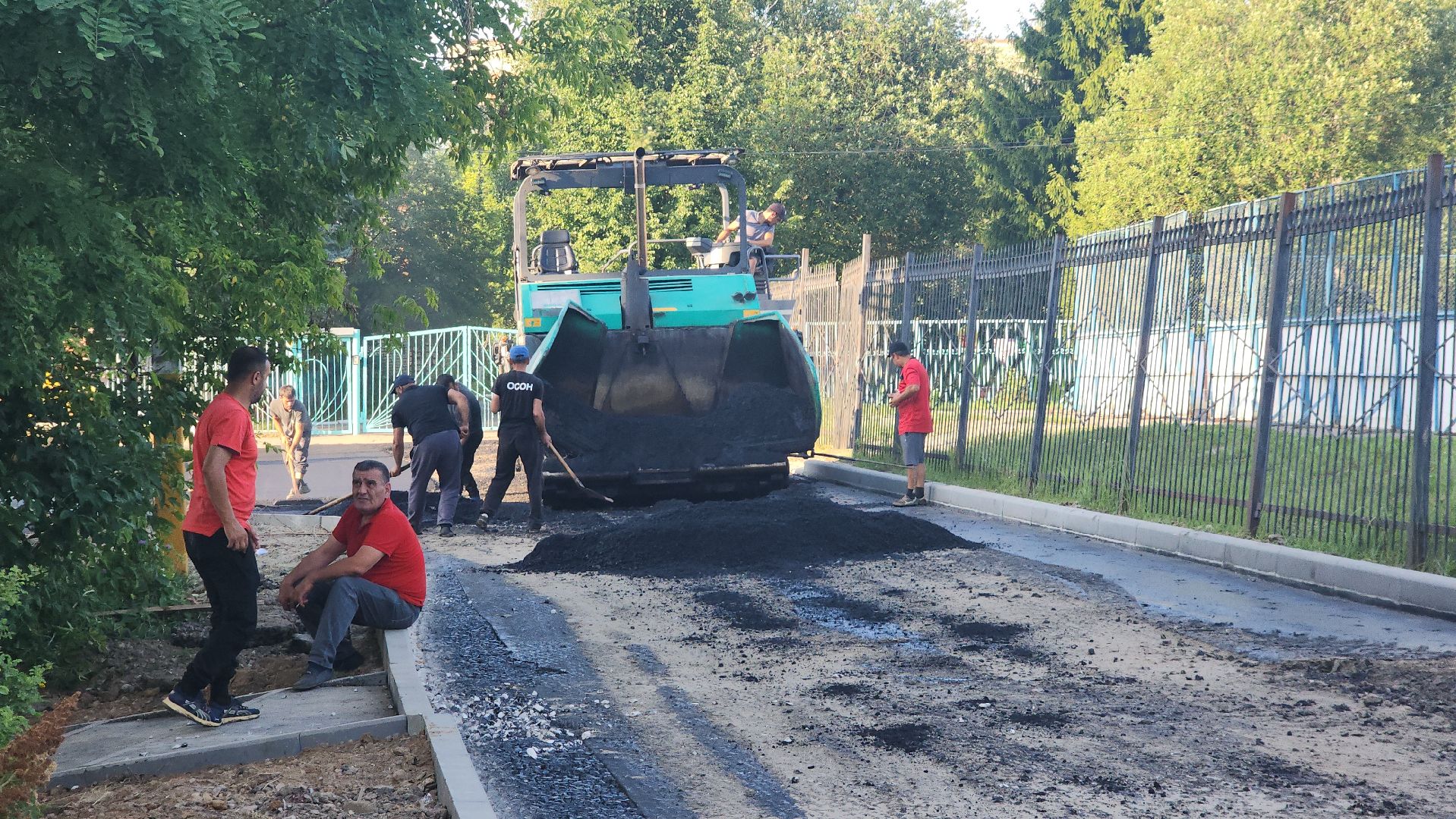 пушкино, благоустройство, замена асфальта, дворовая территория,поселок,