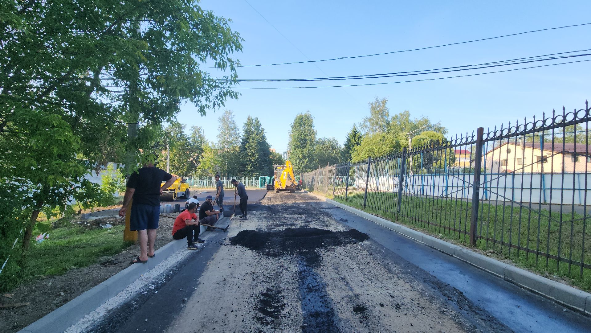 пушкино, благоустройство, замена асфальта, дворовая территория,поселок,