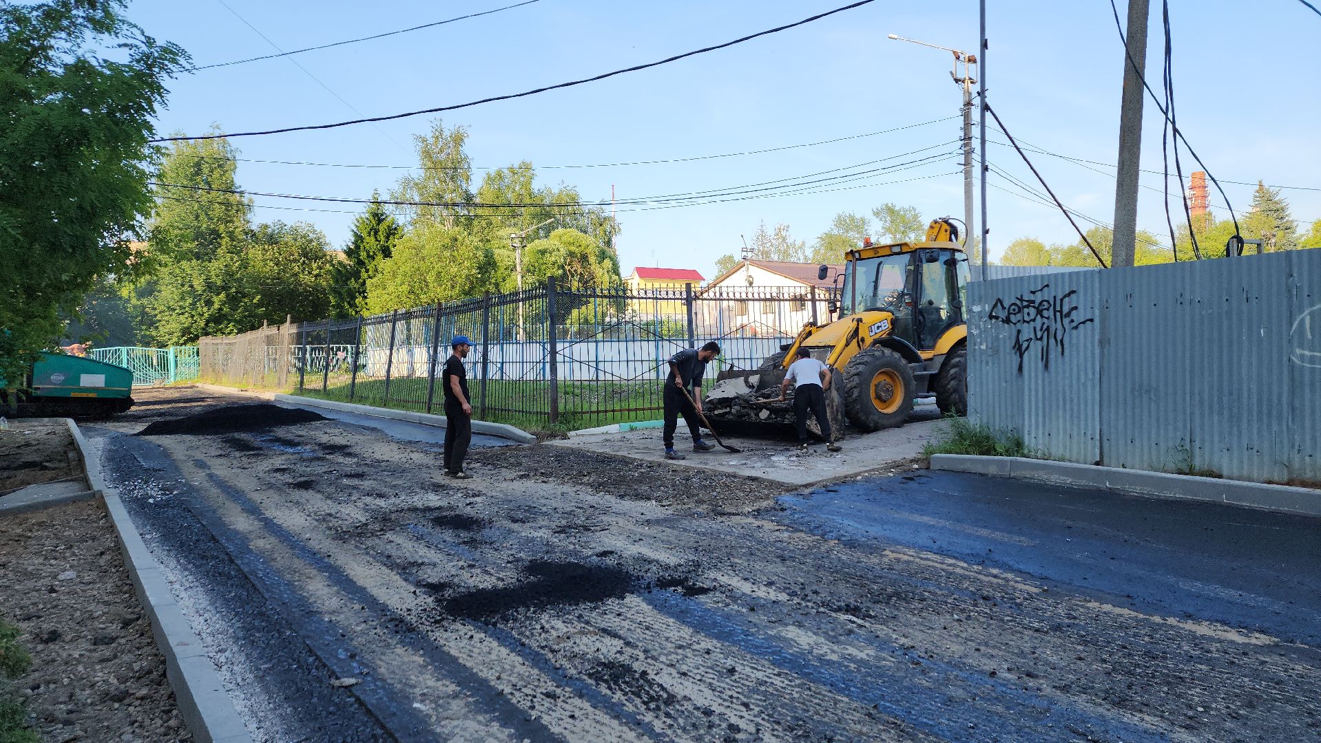 пушкино, благоустройство, замена асфальта, дворовая территория,поселок,
