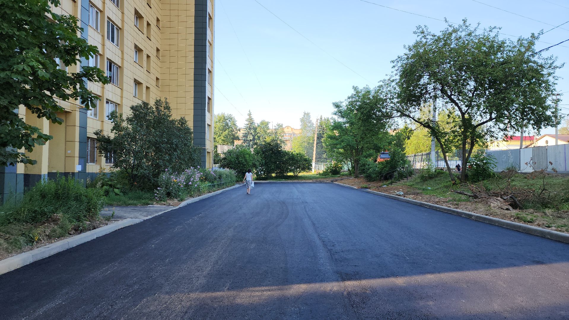 пушкино, благоустройство, замена асфальта, дворовая территория,поселок,