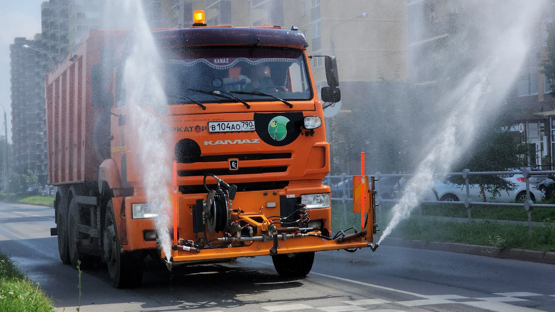 жкх, благоуйстройство, полив дорог, Лосино-Петровский,