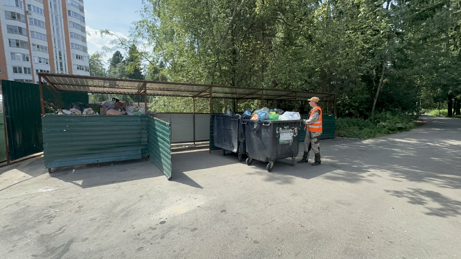 Солнечногорск, мусорные площадки, уборка территории, Жители, контейнер для мусора,