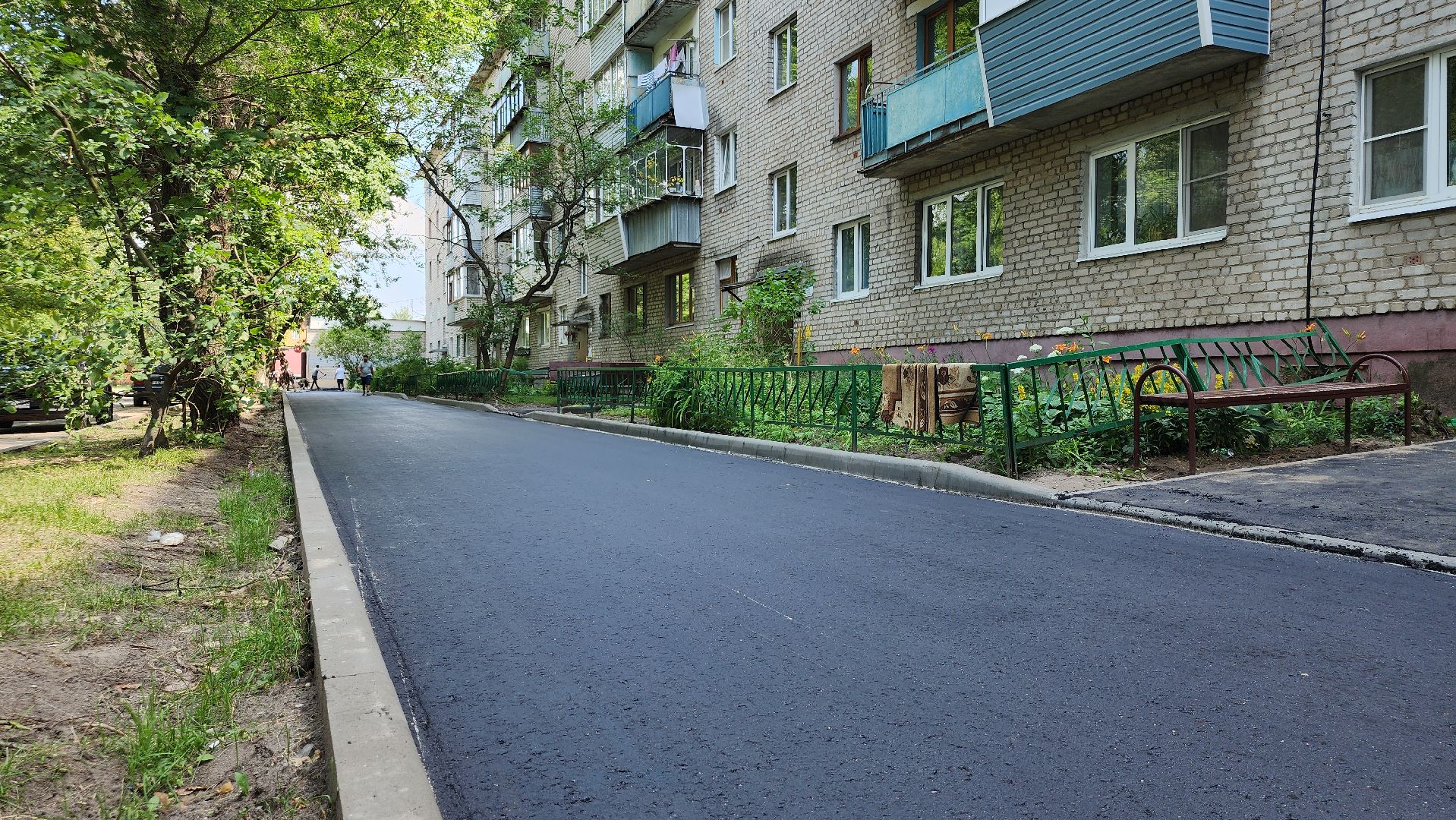 благоустройство дворовых территорий, комплексное благоустройство, укладка асфальта, Старая Купавна, Богородский городской округ,