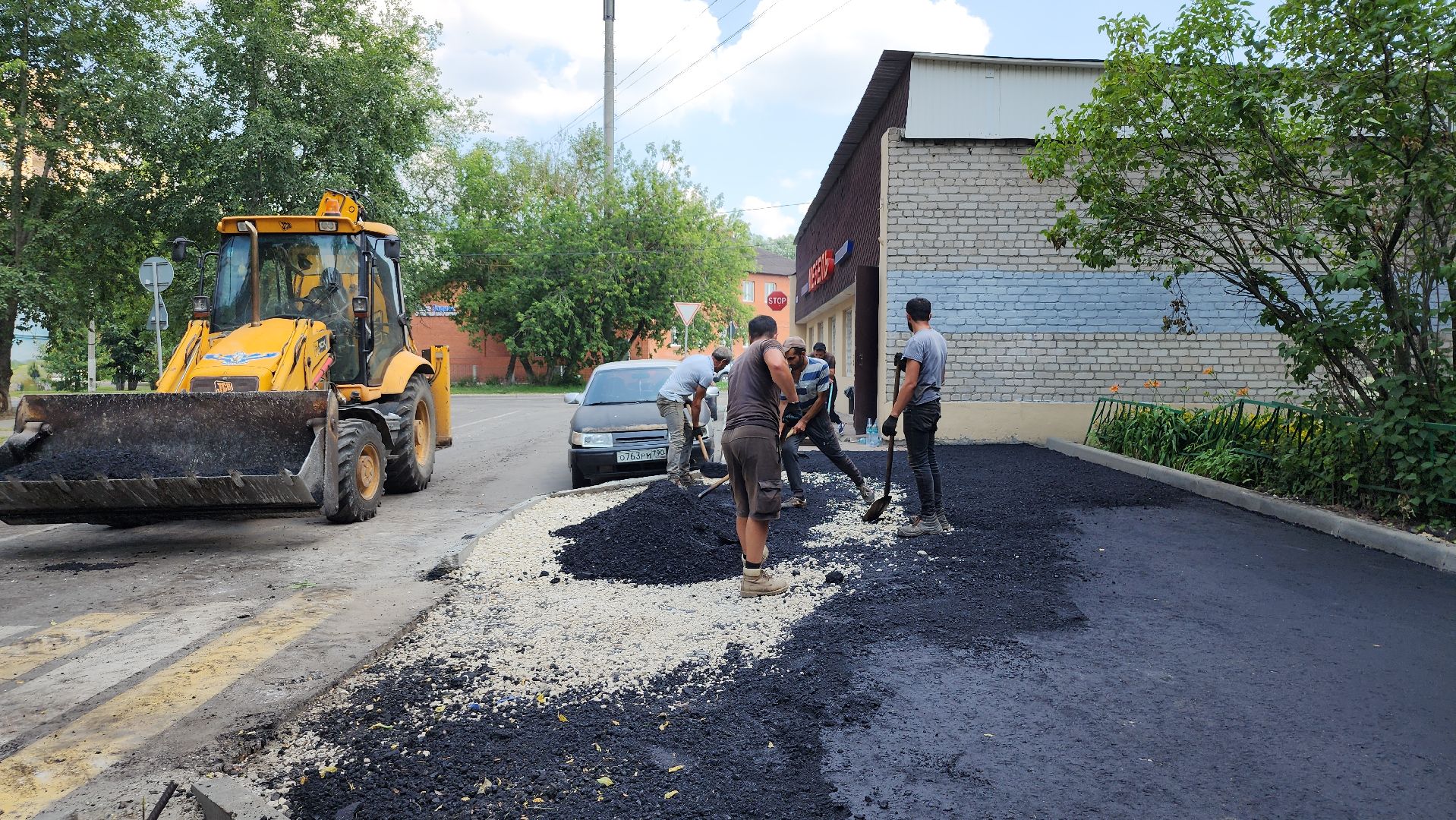 благоустройство дворовых территорий, комплексное благоустройство, укладка асфальта, Старая Купавна, Богородский городской округ,