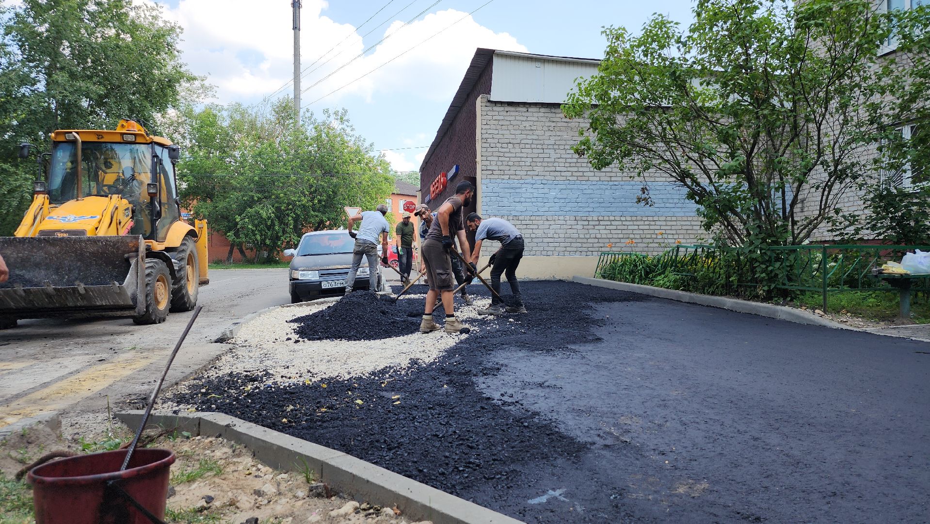 благоустройство дворовых территорий, комплексное благоустройство, укладка асфальта, Старая Купавна, Богородский городской округ,