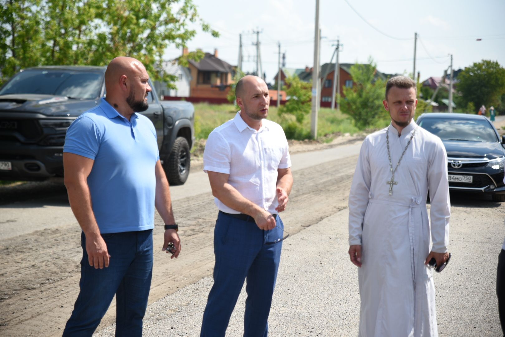 Бронницы, Строительство, Строительство часовни, встреча администрации с жителями, Обсуждение вопросов строительства,