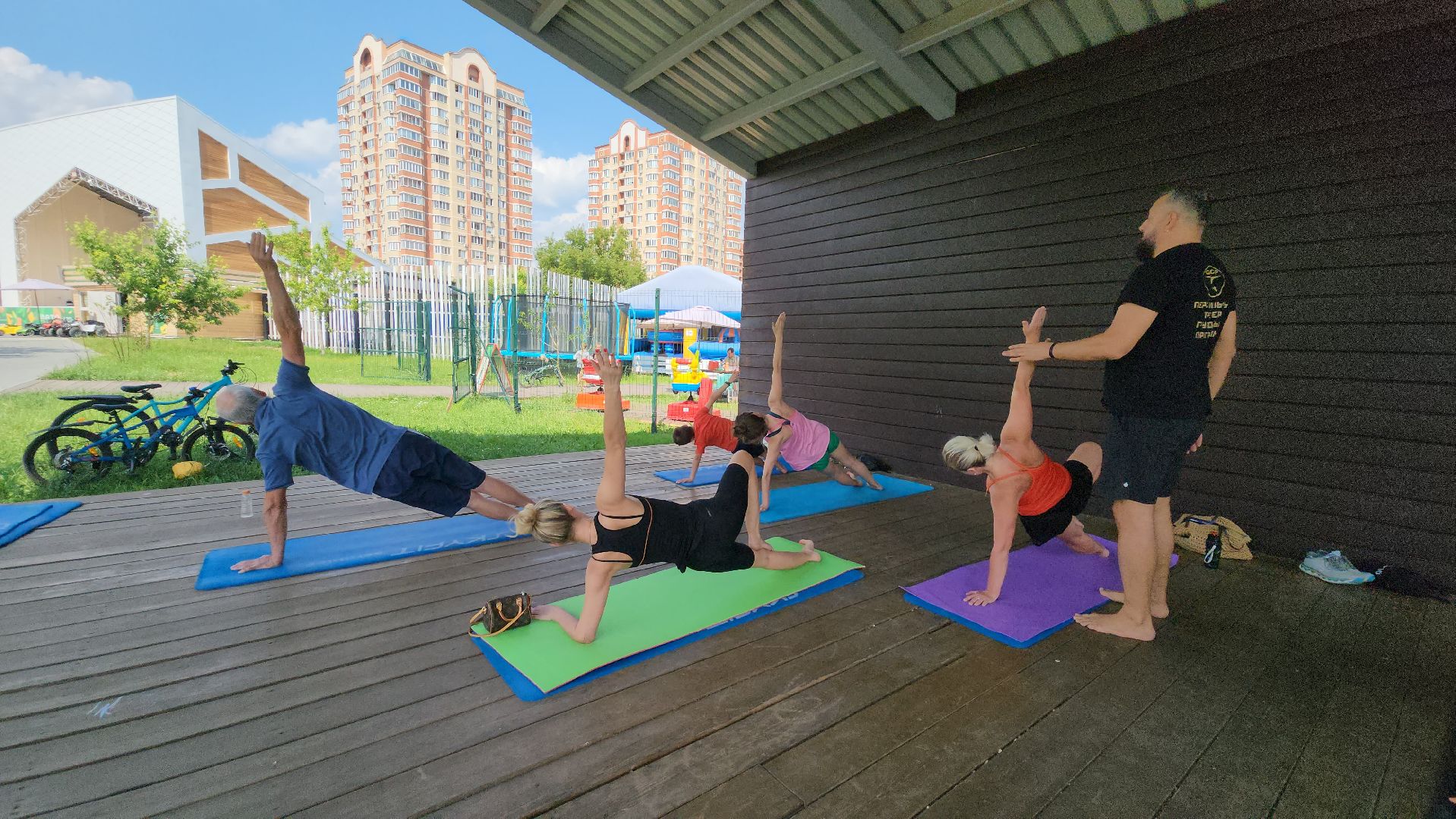 Йога, Долгопрудный, Спорт на улице,