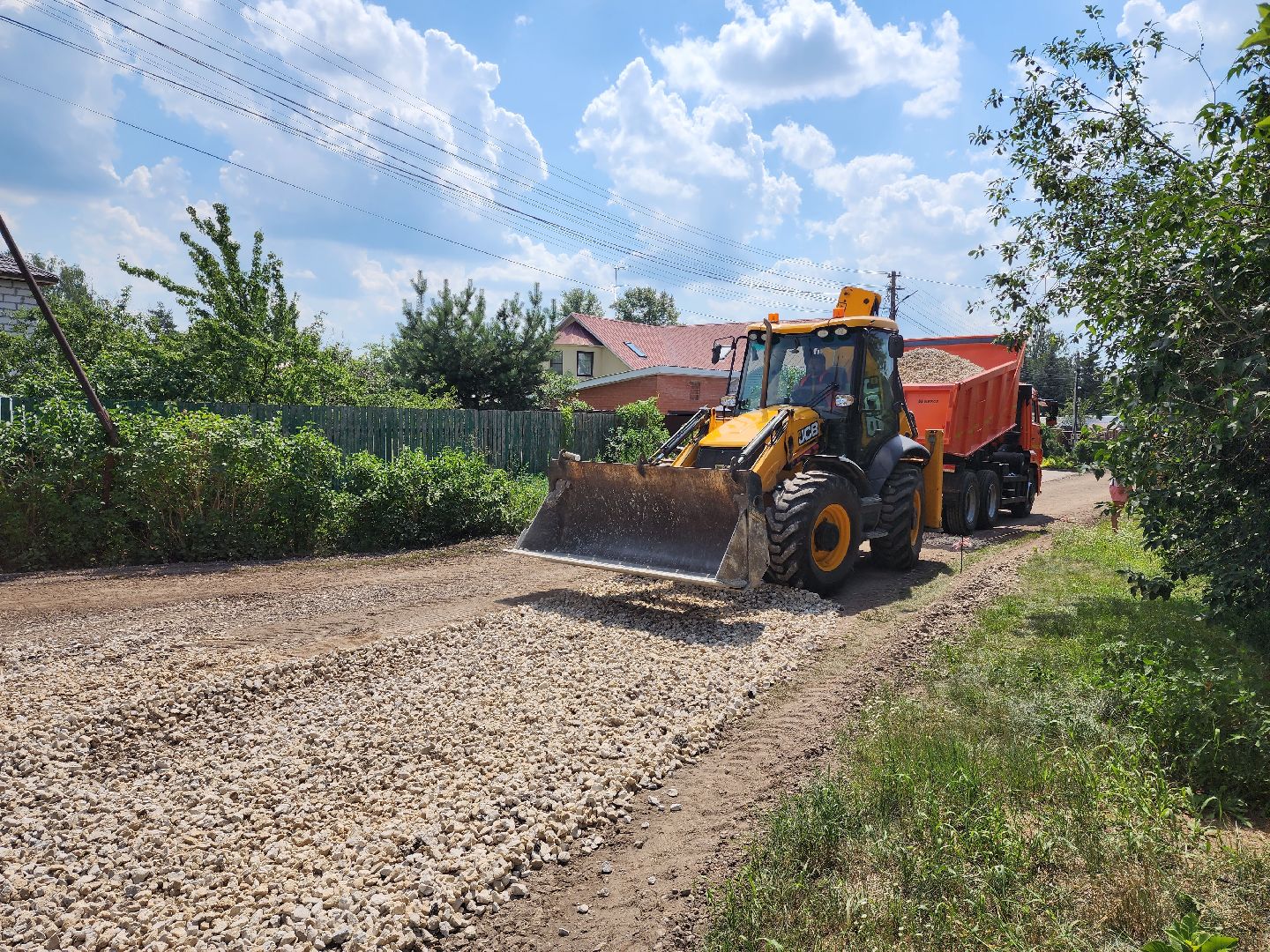 раменское, дороги, ремонт дороги в поселке Родники,