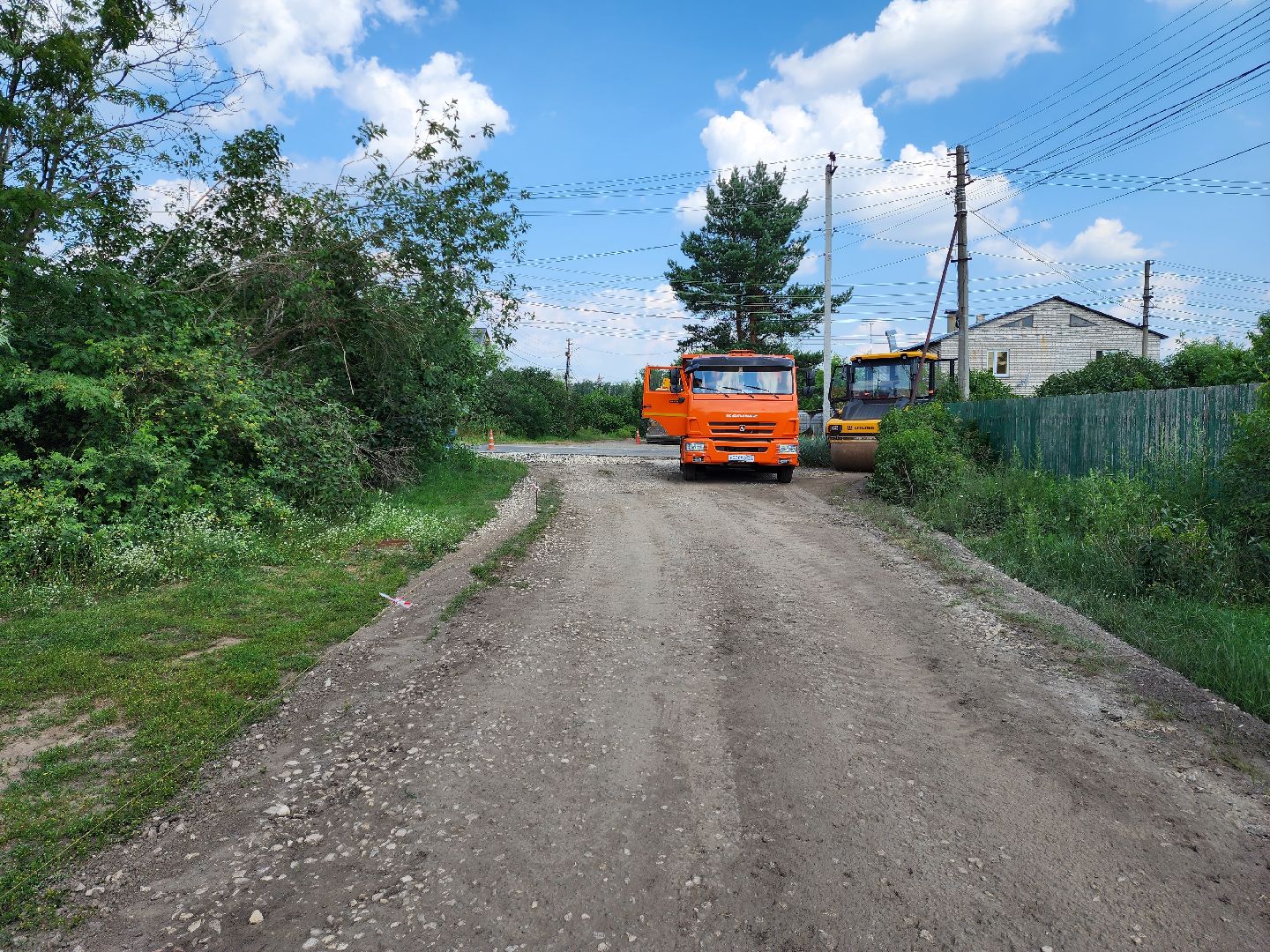 раменское, дороги, ремонт дороги в поселке Родники,