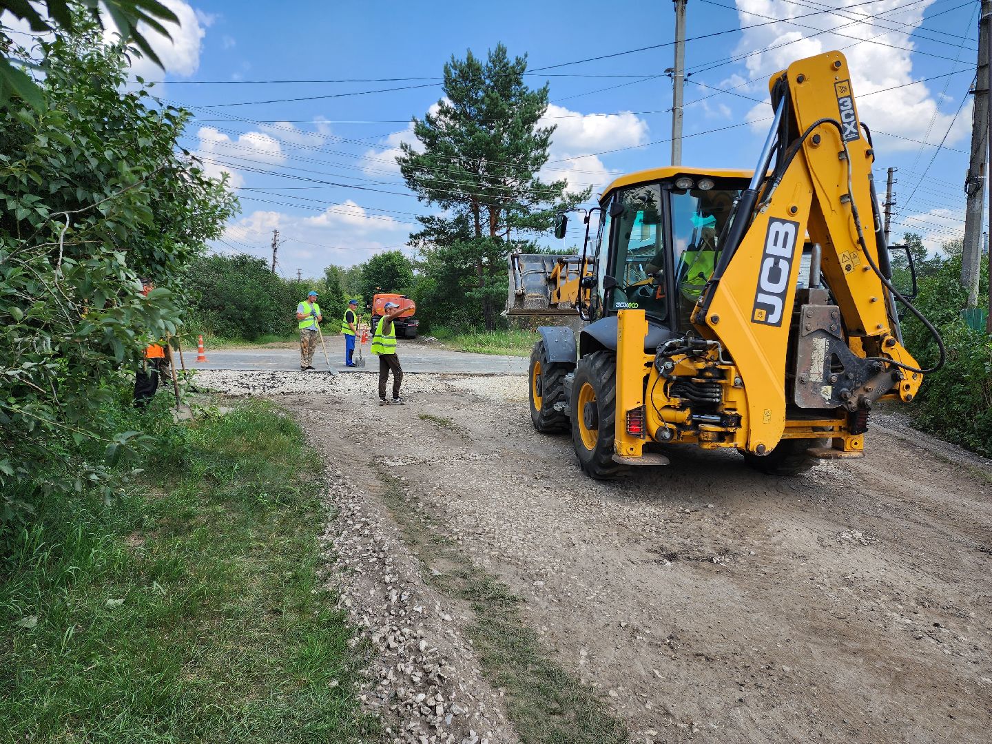 раменское, дороги, ремонт дороги в поселке Родники,