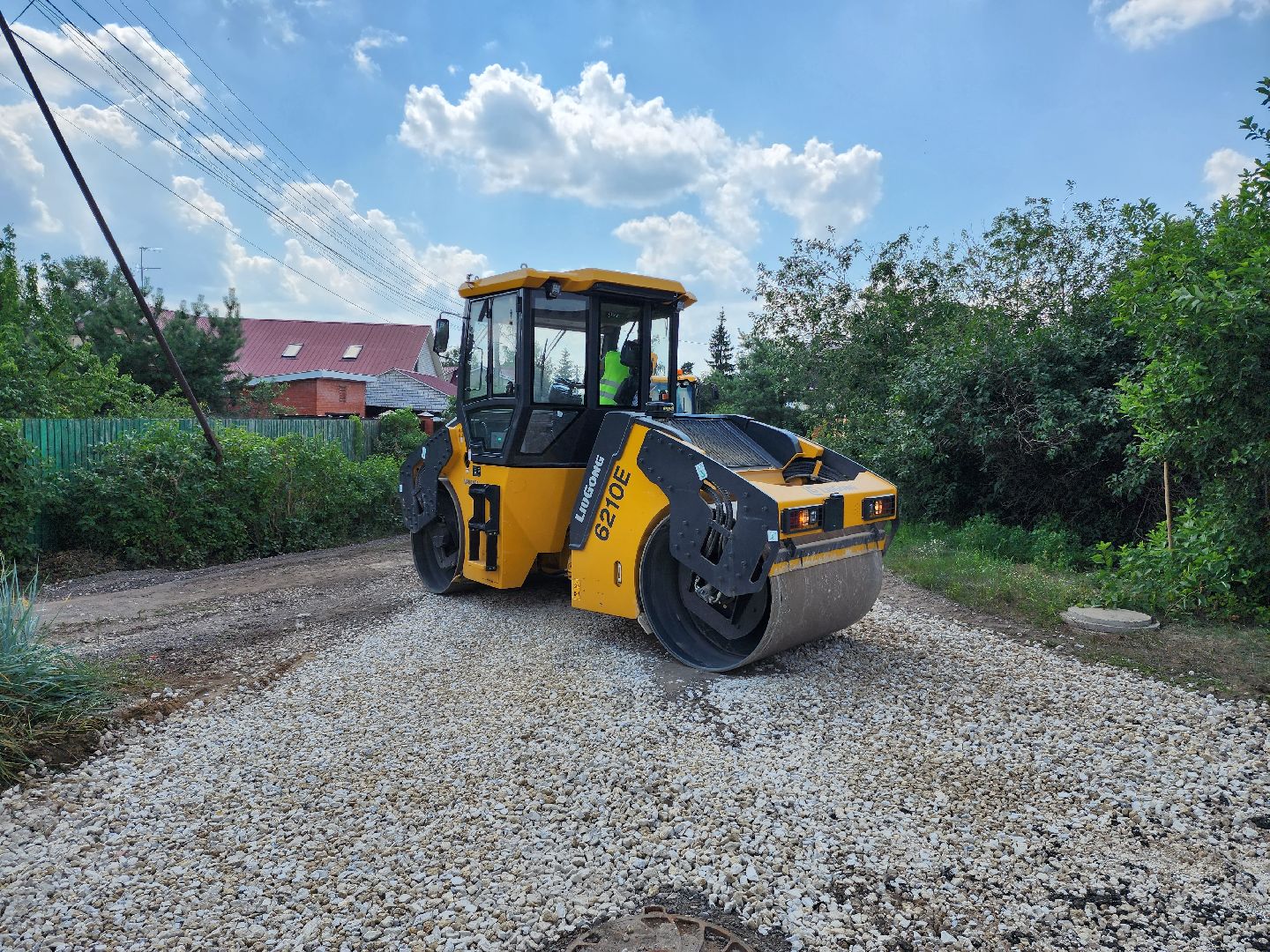 раменское, дороги, ремонт дороги в поселке Родники,