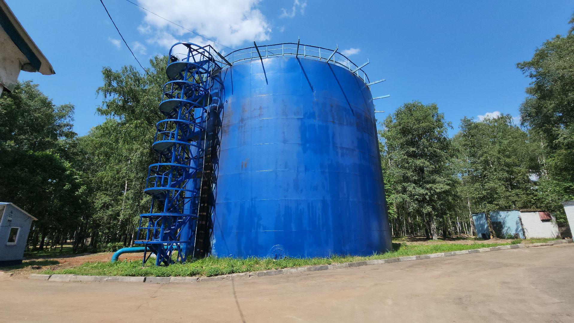 Парк, Установка забора, Лобня,