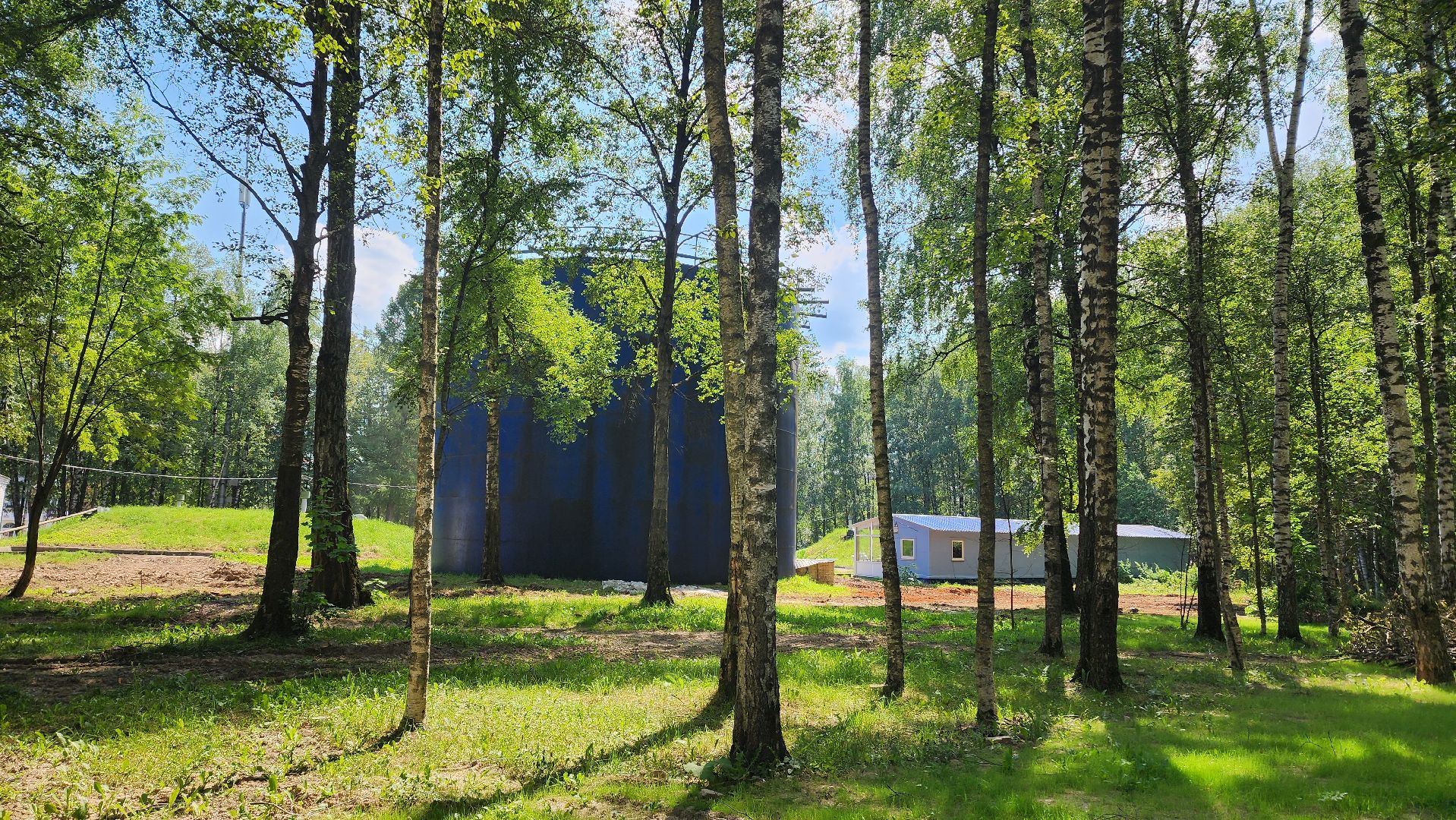 Парк, Установка забора, Лобня,