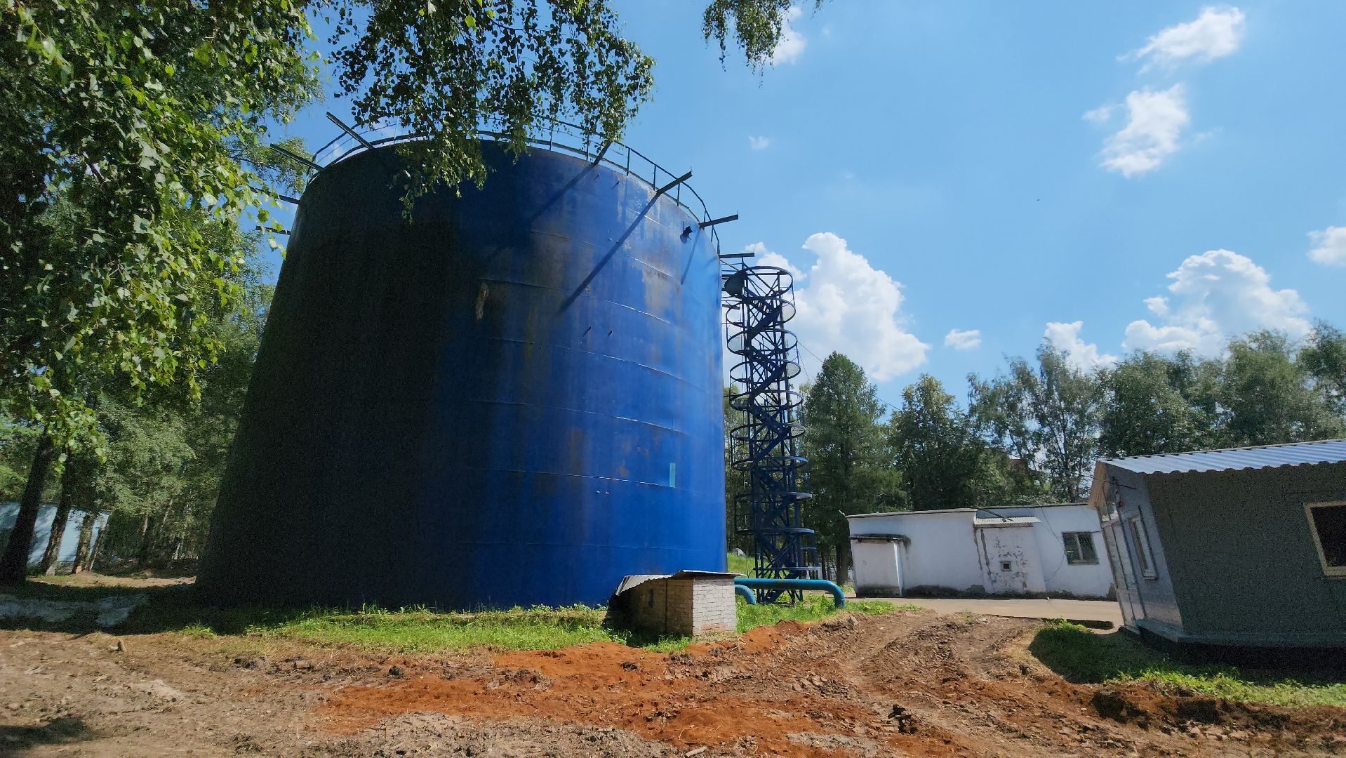 Парк, Установка забора, Лобня,