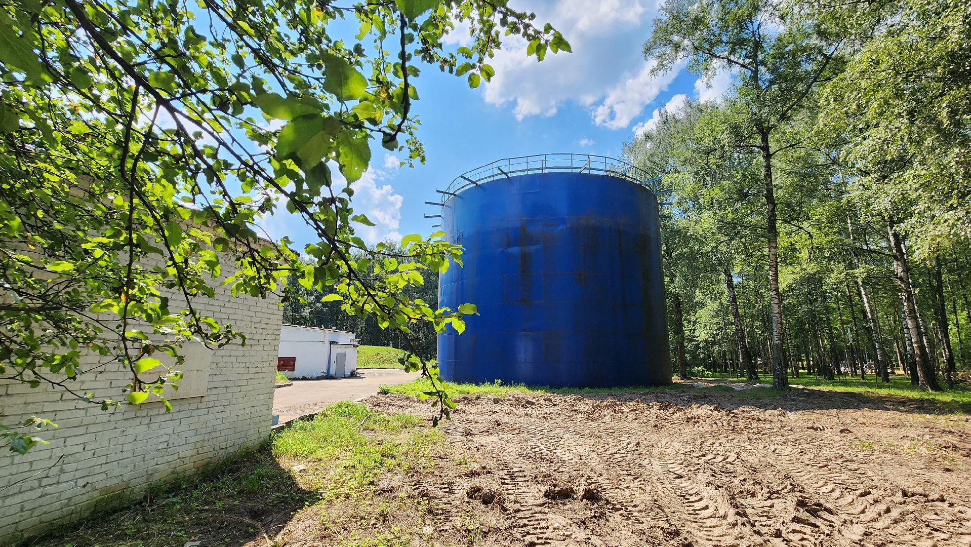 Парк, Установка забора, Лобня,