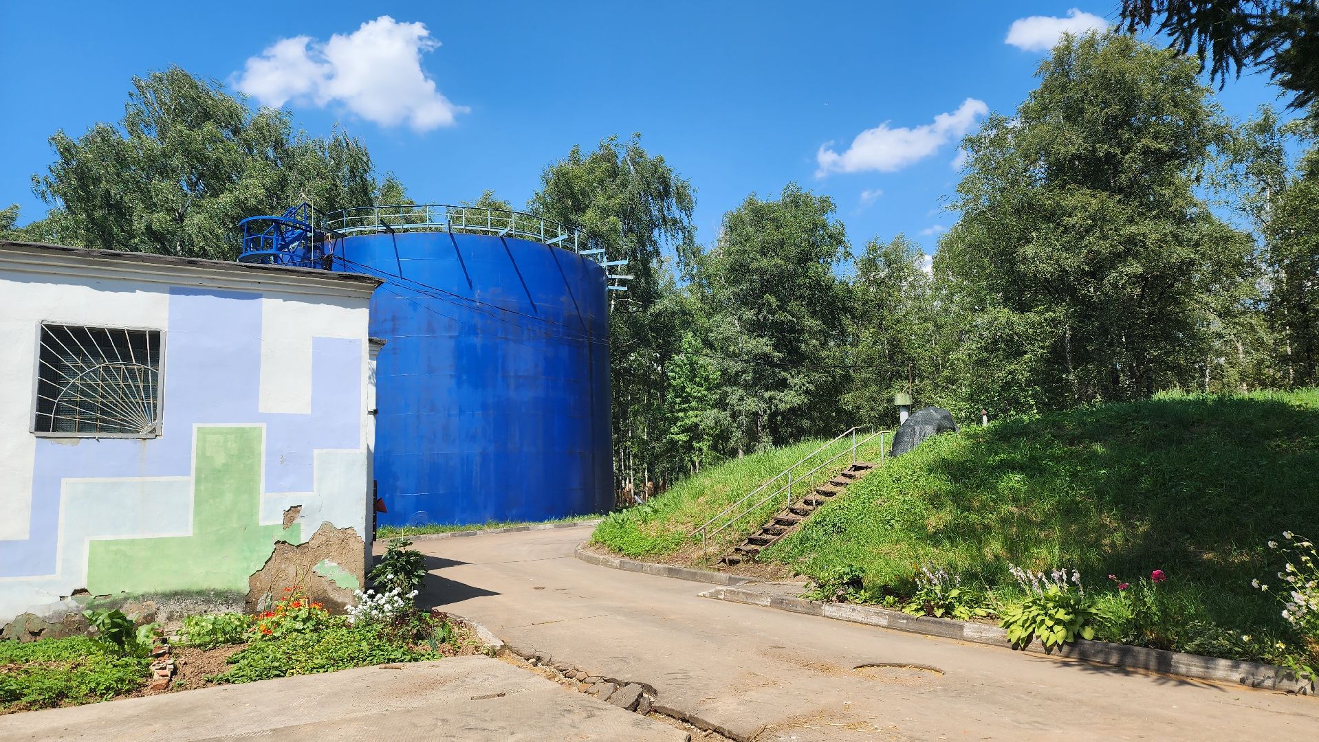 Парк, Установка забора, Лобня,